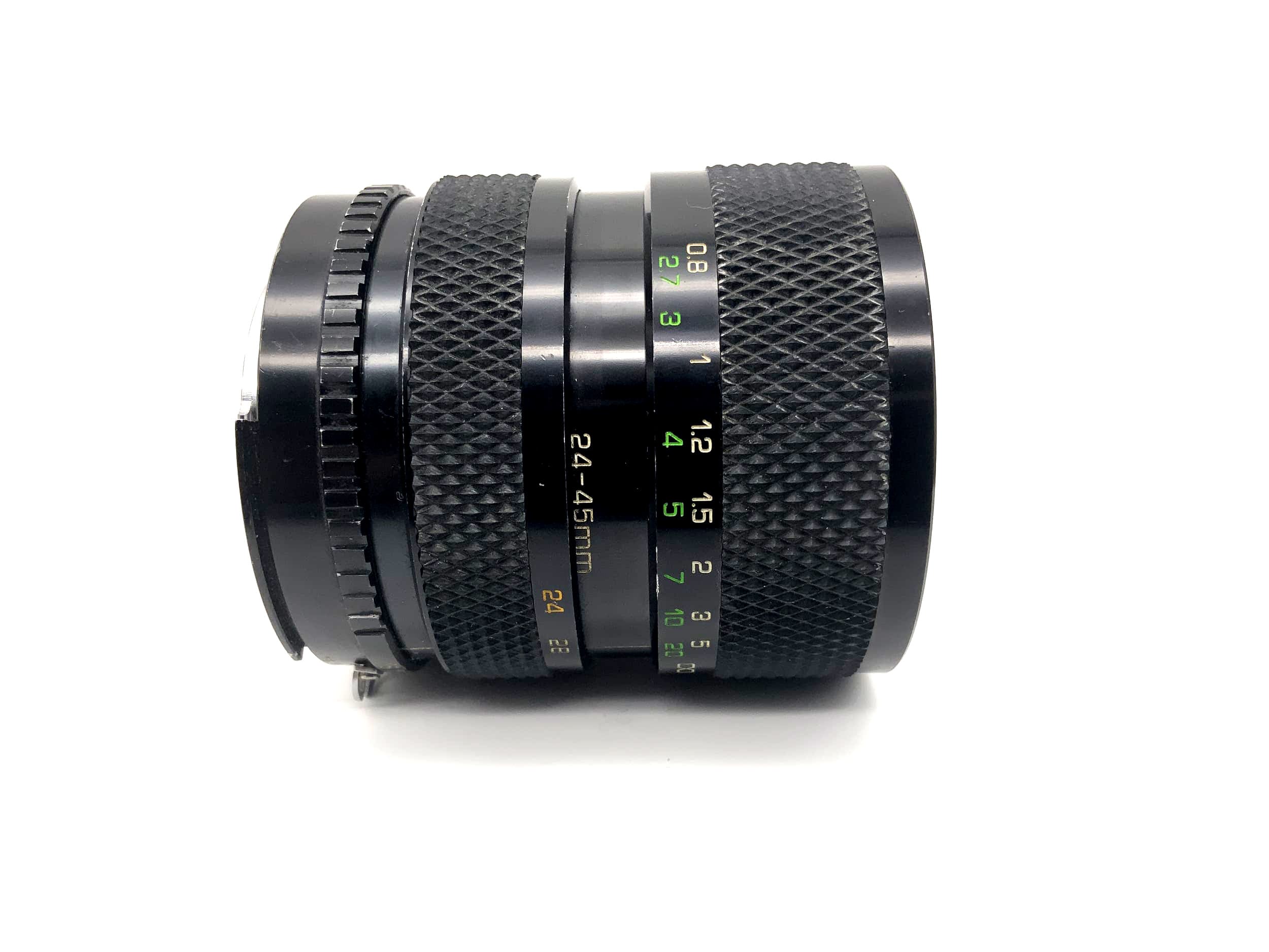 Objectif Soligor 24-45mm 1:3.5-4.5 MC C/D Zoom+Macro pour appareil photo (Nikon F)