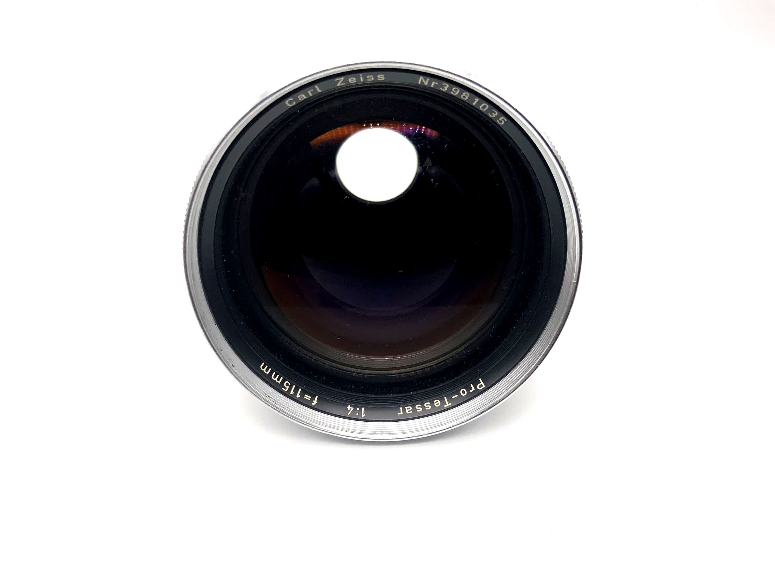 Objectif Carl Zeiss 115 mm f/4 Pro Tessar pour appareil photo Contaflex (DLK)