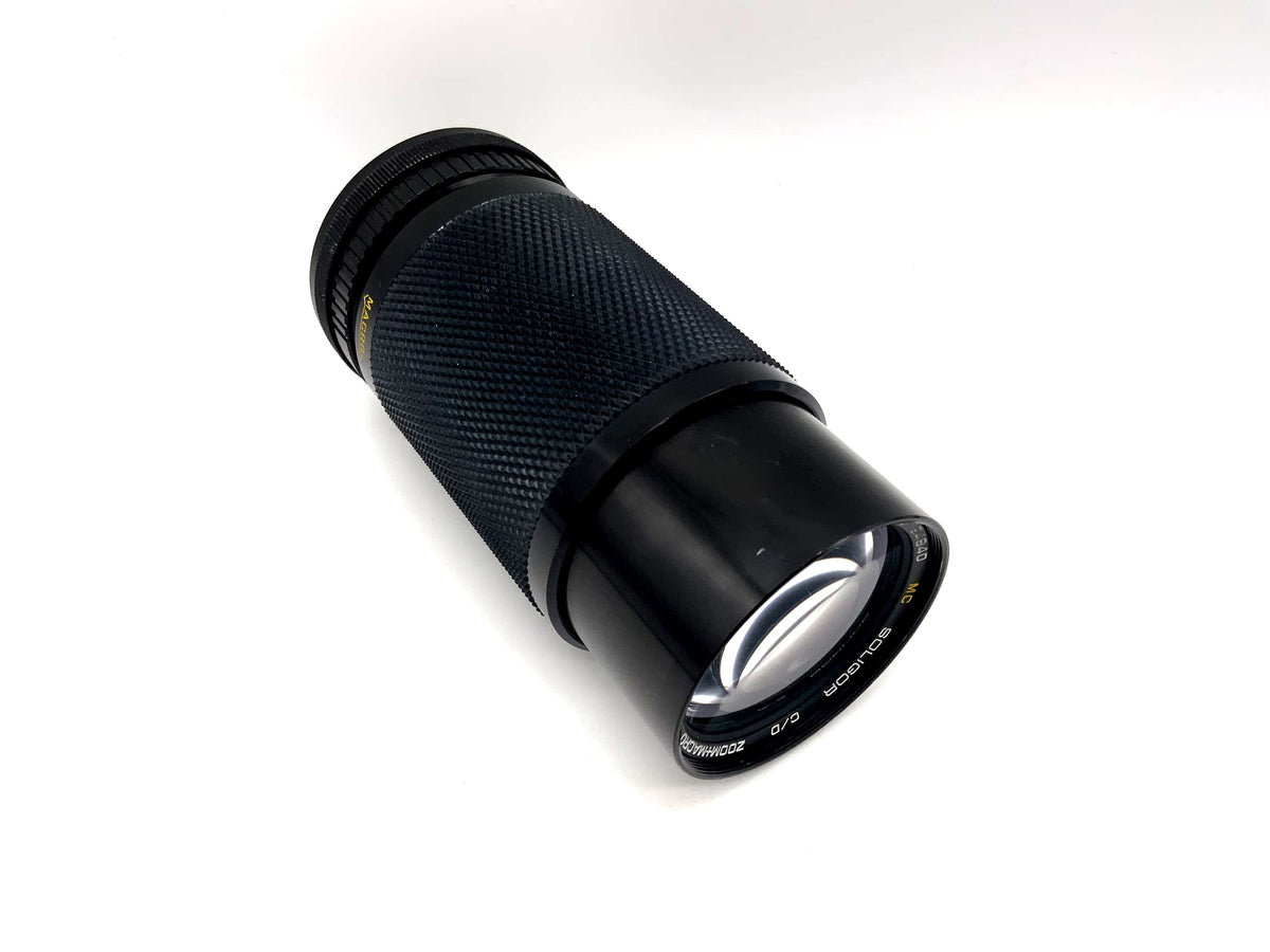 Objectif Soligor 80-200mm 1:4.5 C/D Zoom+Macro MC pour appareil photo (Canon FD)