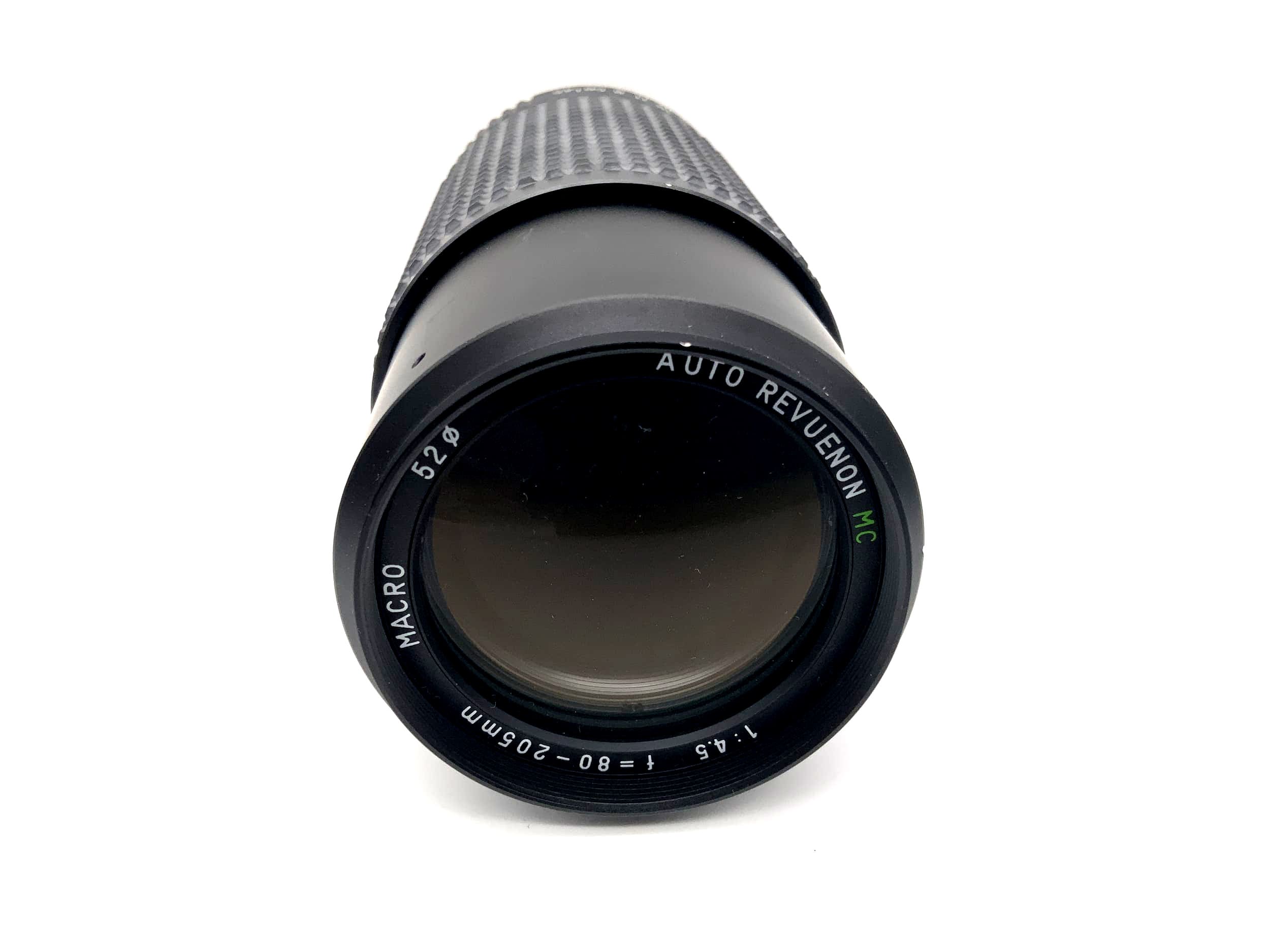 Objectif Revuenon 80-205mm 1:4.5 Auto MC Macro pour appareil photo (M42)