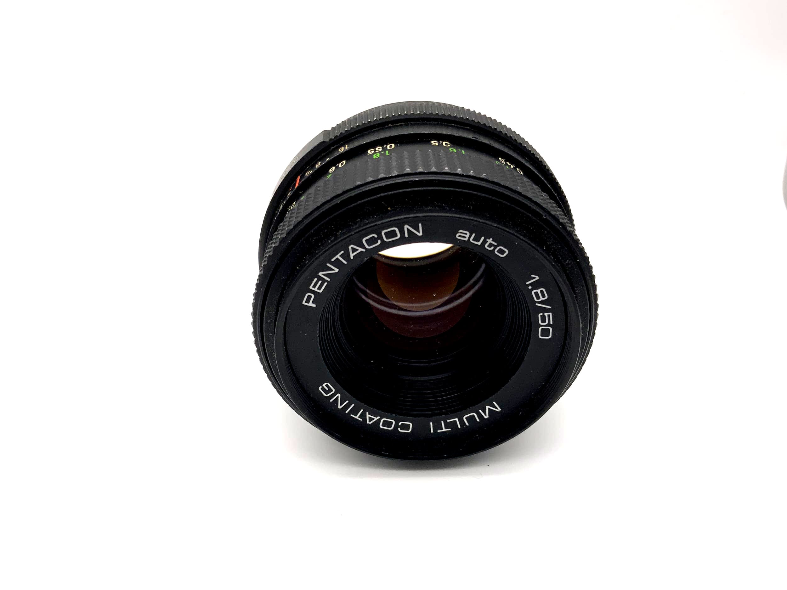 Objectif Pentacon 50 mm 1:1.8 MC également connu sous le nom d'objectif Meyer Optik Görlitz Oreston (M42)
