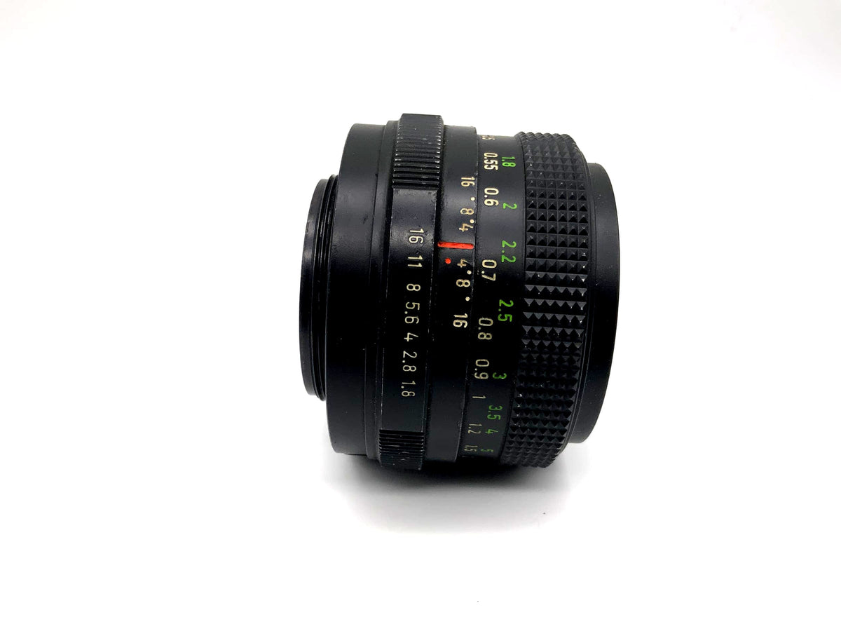 Objectif Pentacon 50 mm 1:1.8 MC également connu sous le nom d'objectif Meyer Optik Görlitz Oreston (M42)