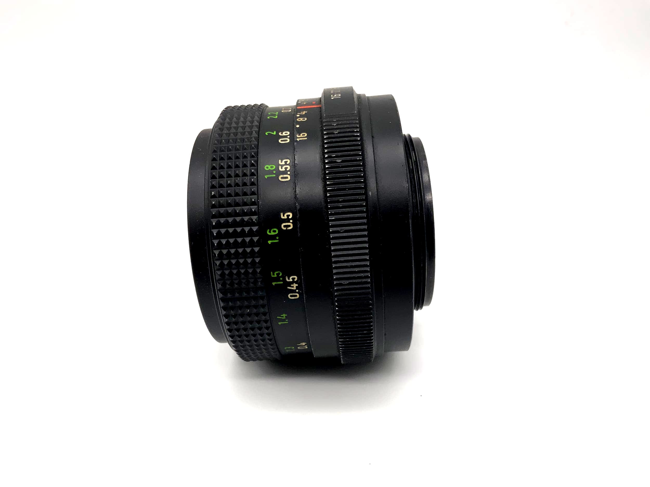 Objectif Pentacon 50 mm 1:1.8 MC également connu sous le nom d'objectif Meyer Optik Görlitz Oreston (M42)