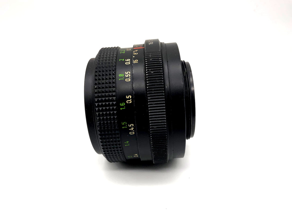 Objectif Pentacon 50 mm 1:1.8 MC également connu sous le nom d'objectif Meyer Optik Görlitz Oreston (M42)