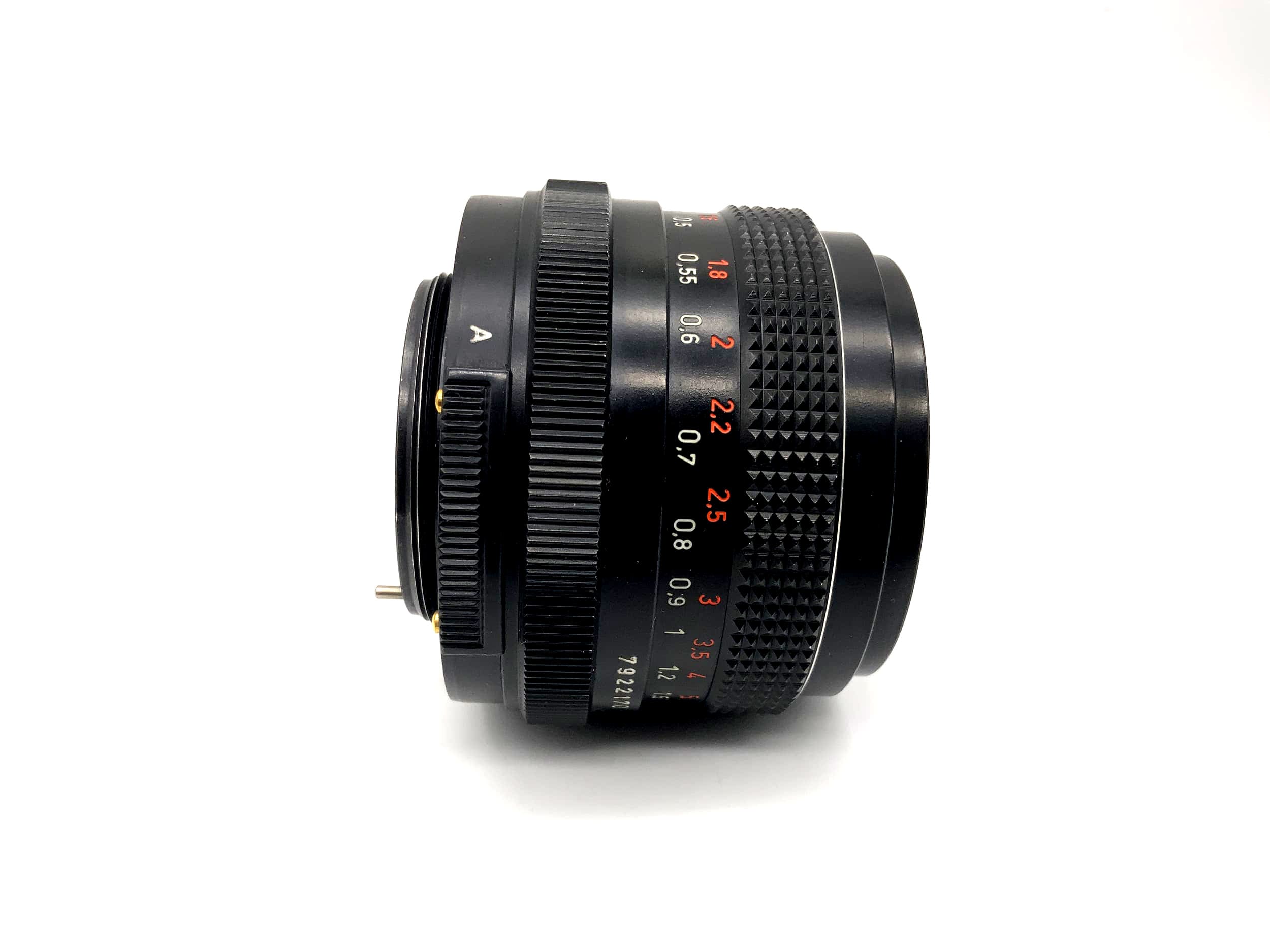 Objectif Pentacon 50 mm 1:1.8 MC pour appareil photo électrique (M42)