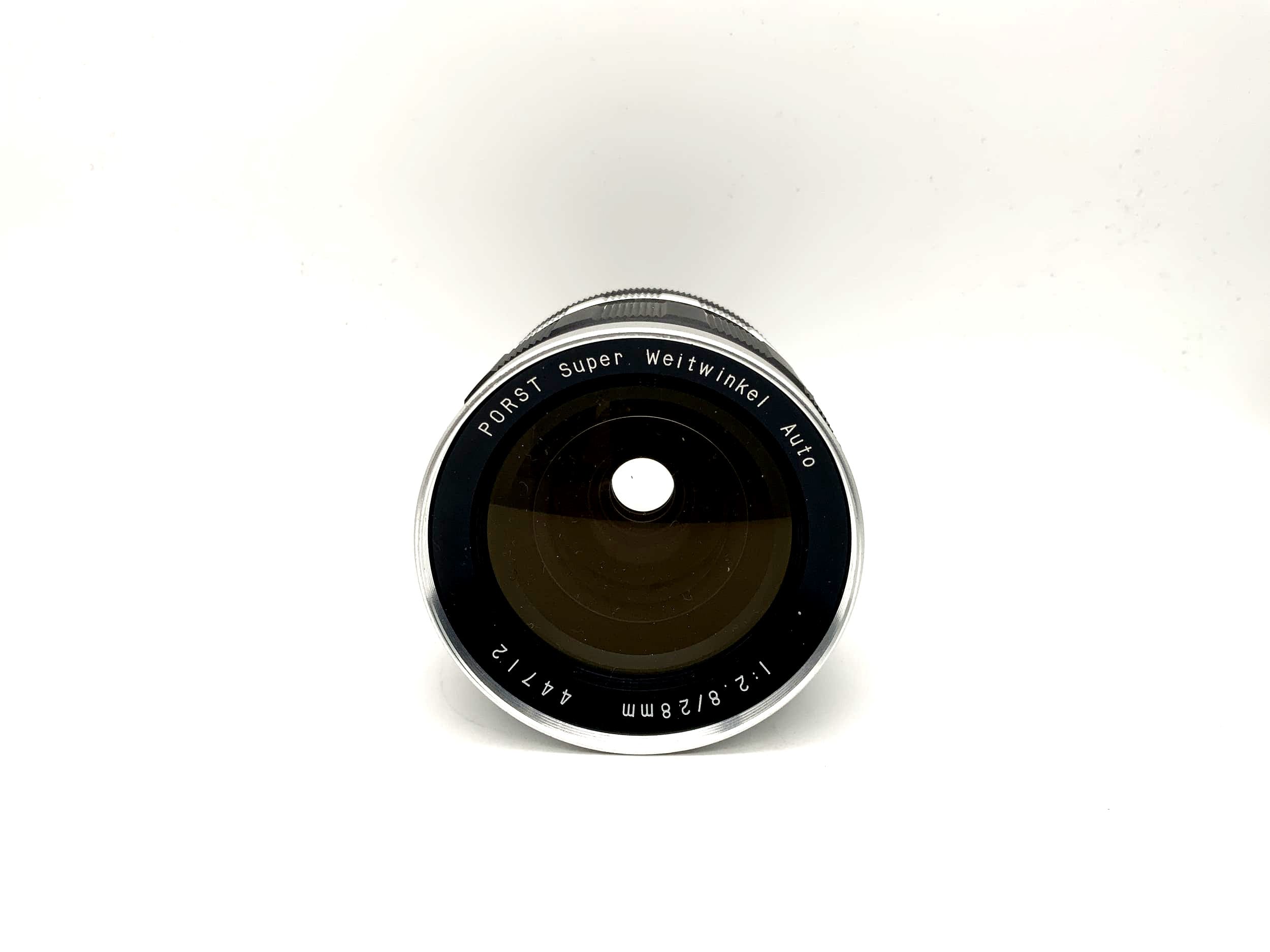 Objectif de caméra automobile super grand angle Porst 28 mm 1:2.8 (M42)