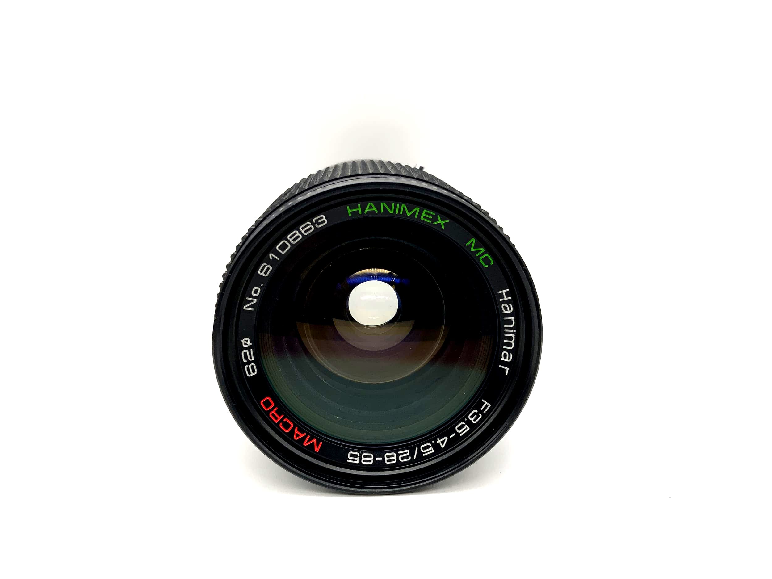 Hanimex 28-85mm 1:3.5-4.5 Lens Macro MC Hanimar Camera Lens (Canon FD)