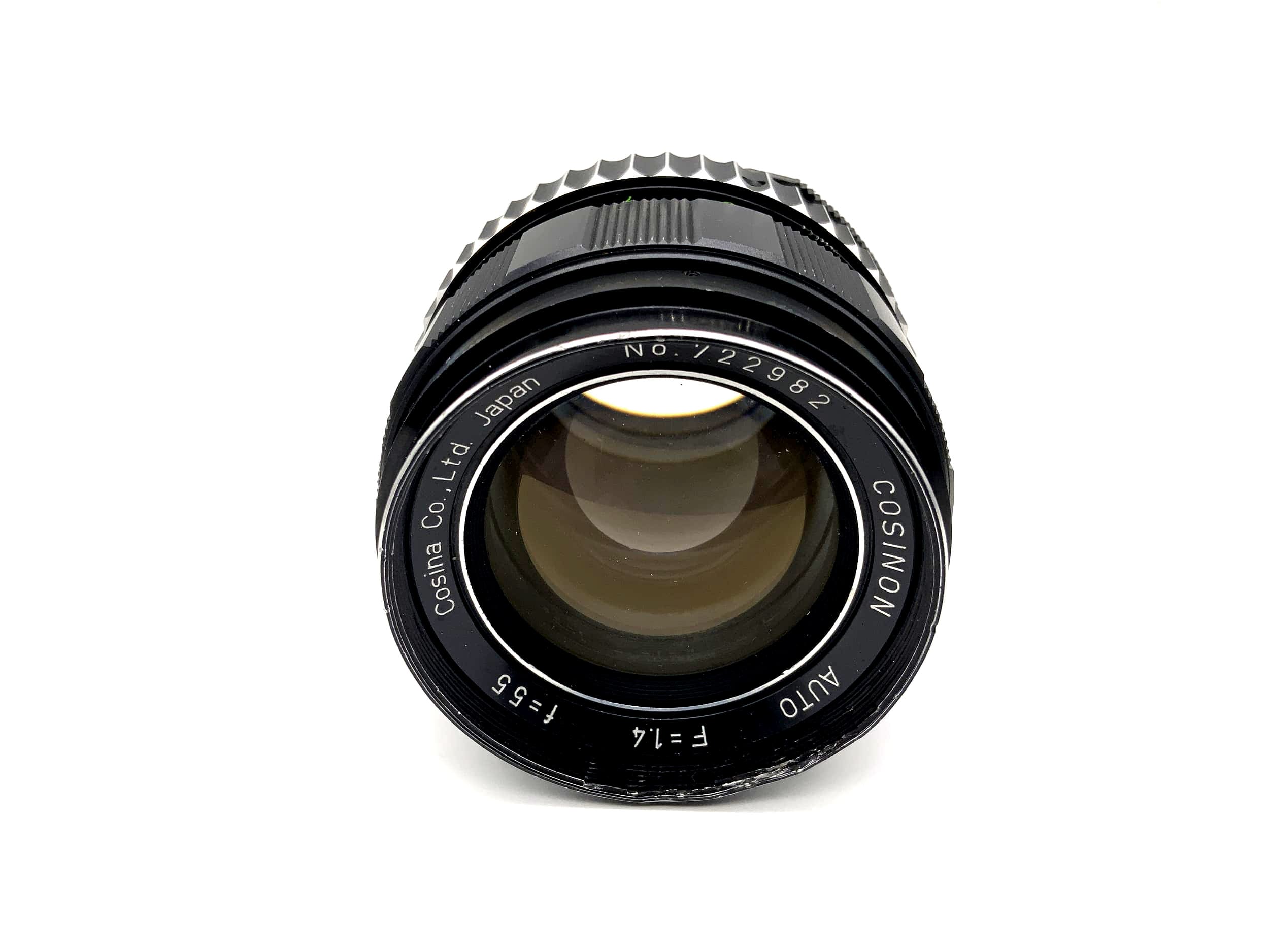 Objectif Cosina 55 mm 1:1.4 pour appareil photo automatique (M42)