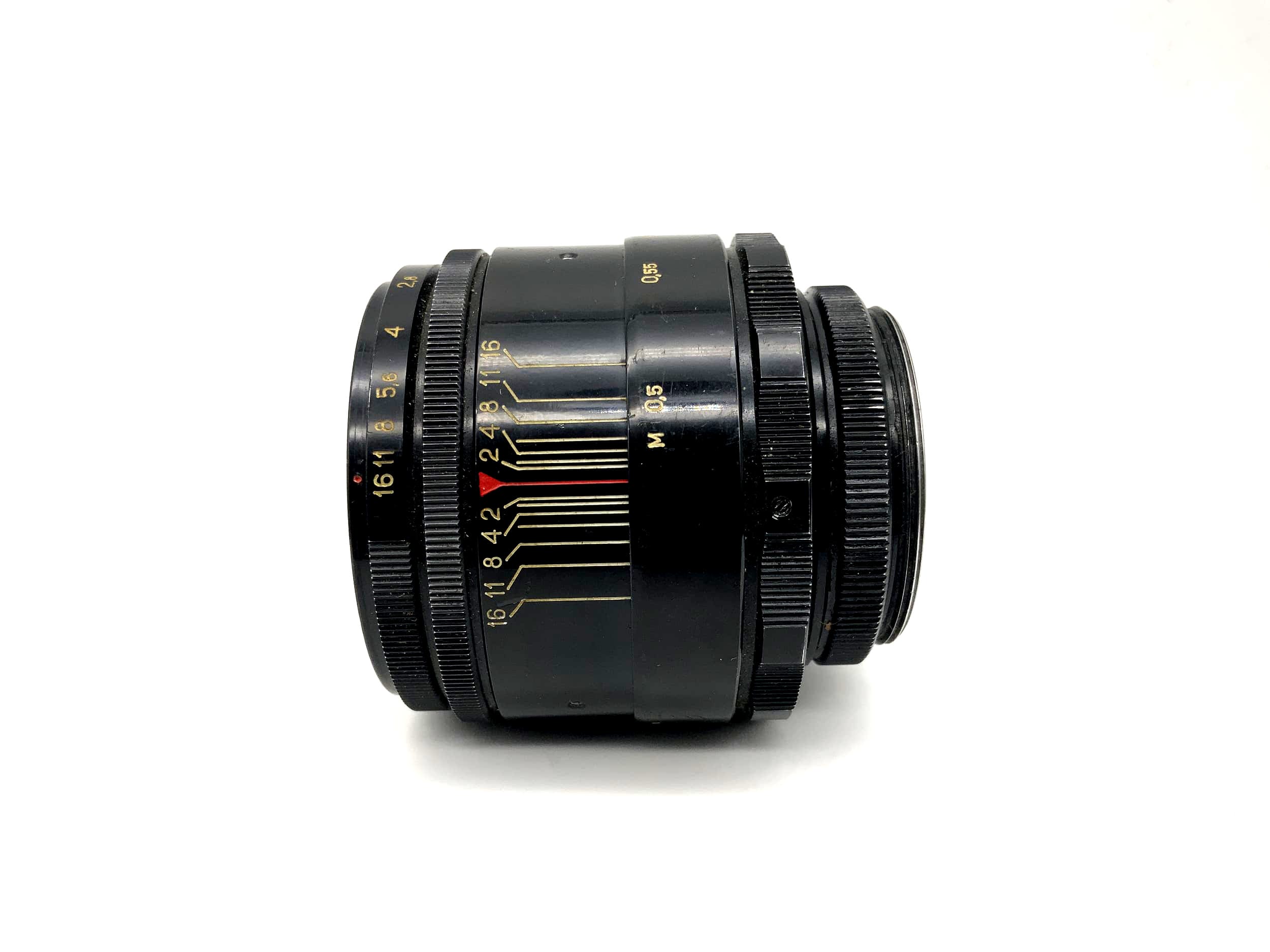 Objectif KMZ 58 mm 1:2 pour appareil photo Helios-44 (M42)