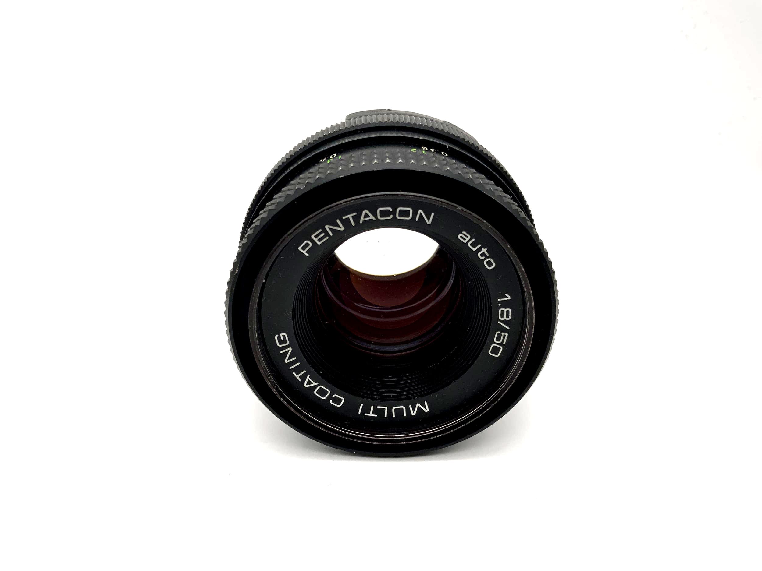 Objectif Pentacon 50 mm 1:1.8 auto MC pour appareil photo (M42) ouverture !