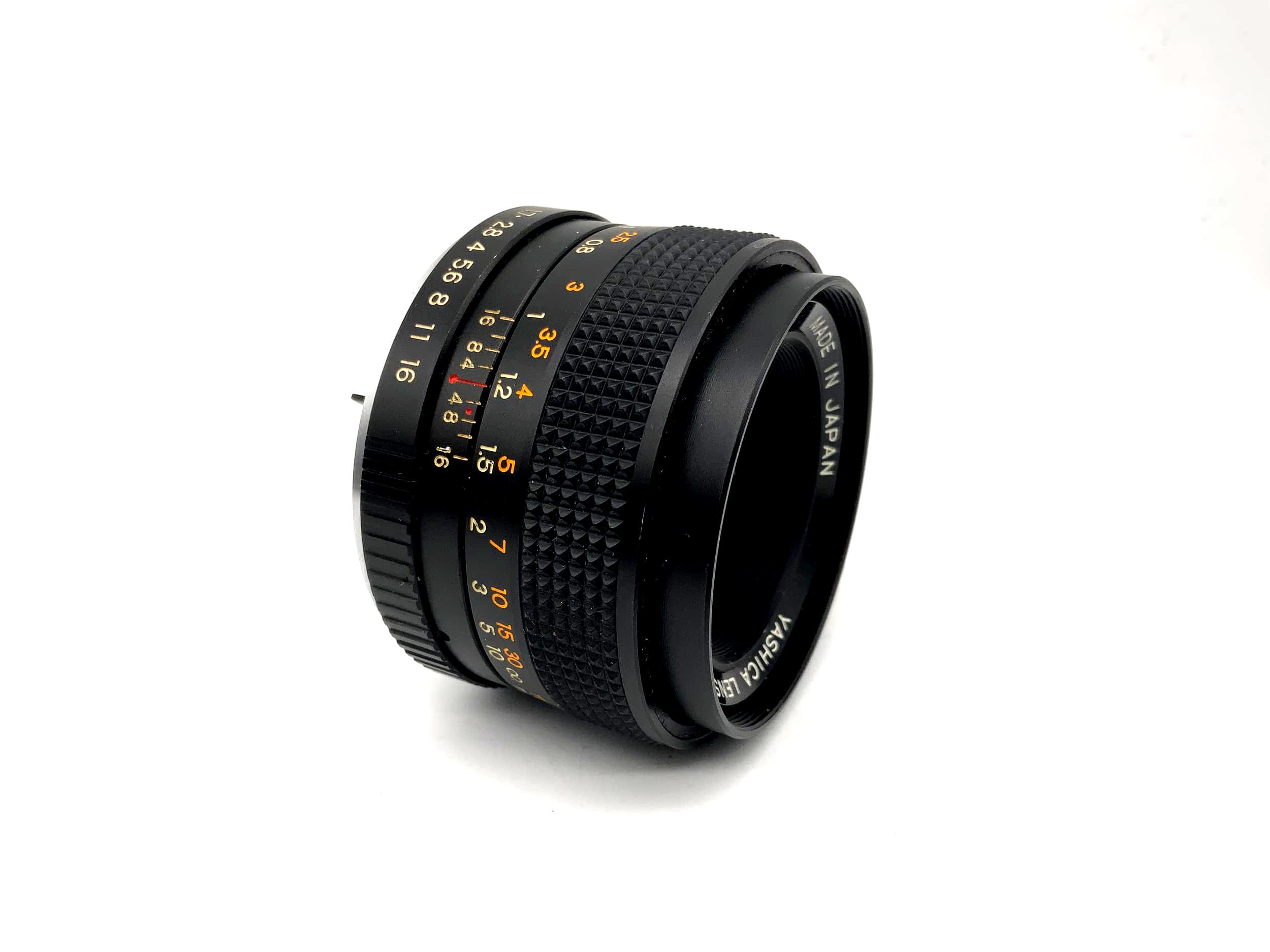 Objectif Yashica 50 mm 1:1.7 ML Objectif pour appareil photo (Yashica/Contax) Ouverture !