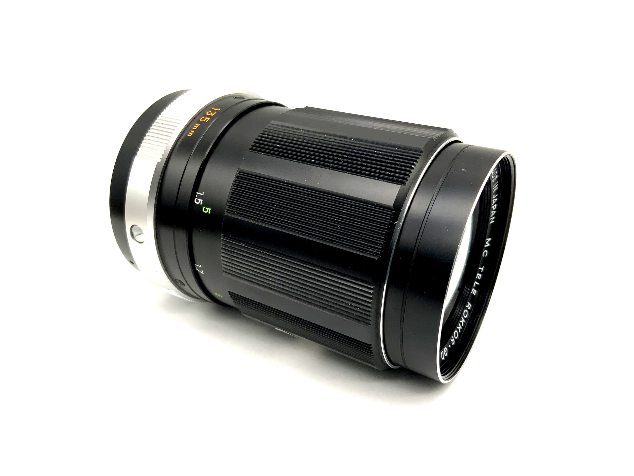 Minolta 135mm 1:3.5 Lens MC Tele Rokkor-QD Camera Lens (Minolta MD) Aperture!