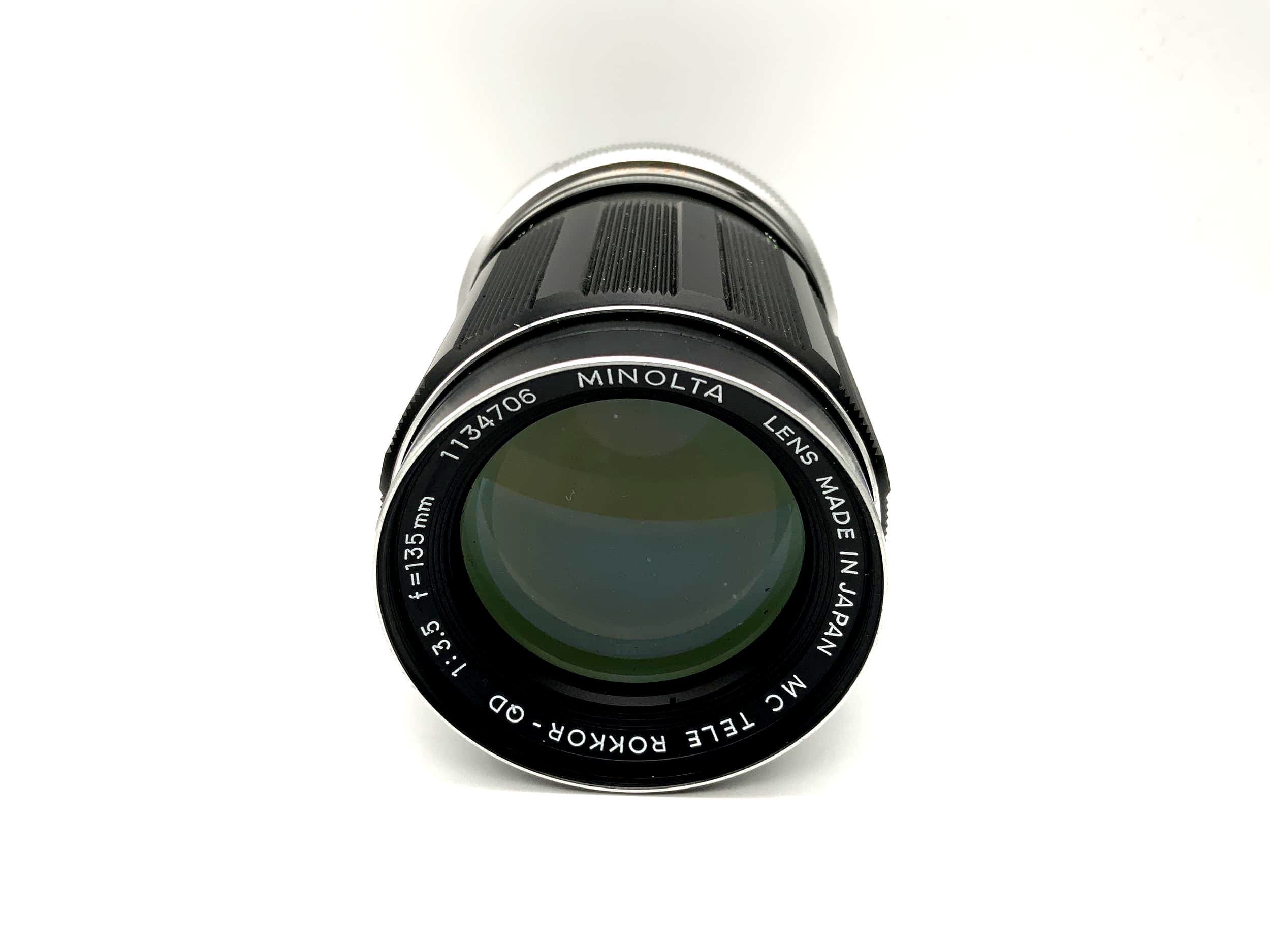 Objectif Minolta 135 mm 1:3.5 MC Tele Rokkor-QD (Minolta MD) Ouverture !