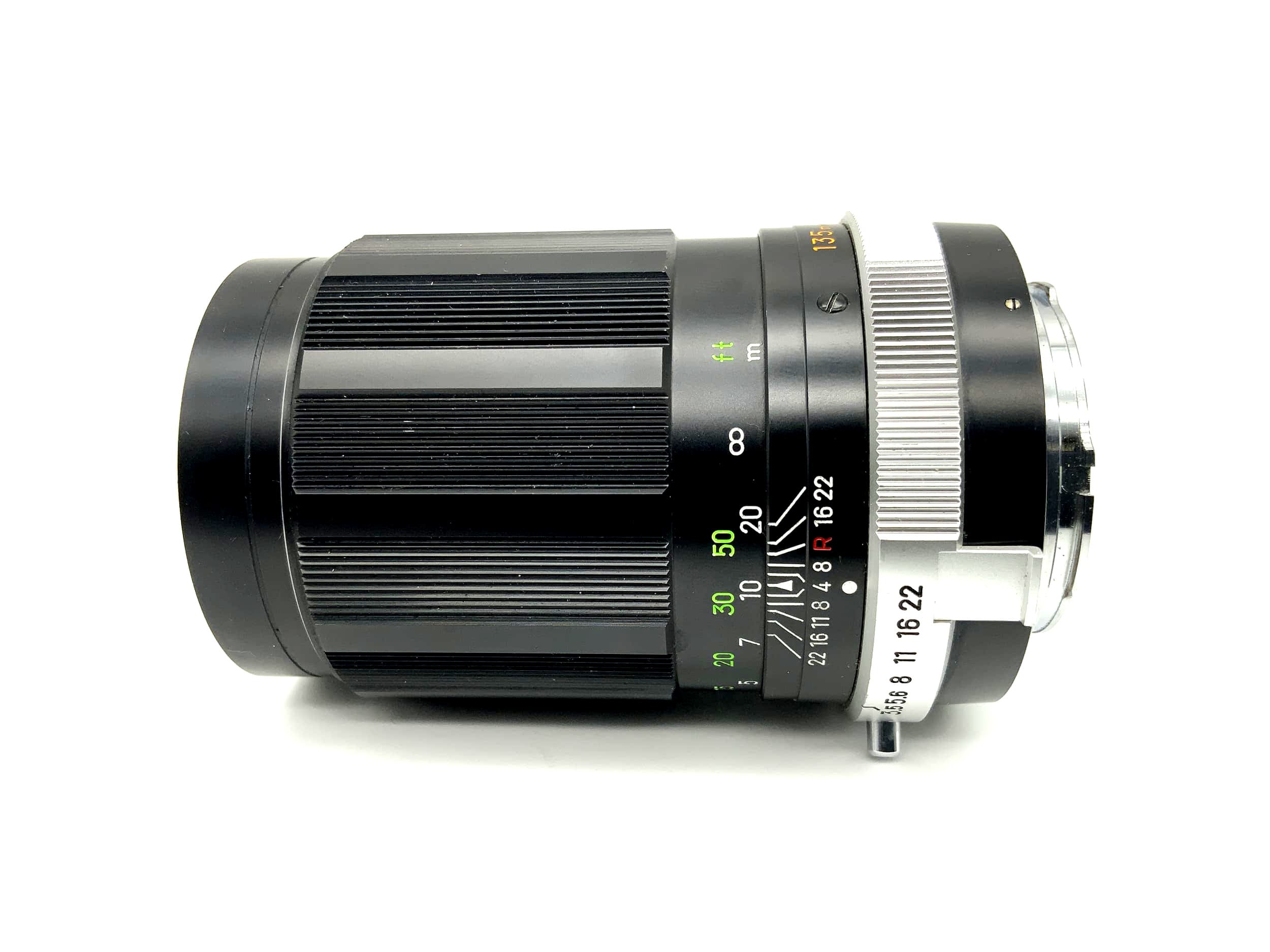Objectif Minolta 135 mm 1:3.5 MC Tele Rokkor-QD (Minolta MD) Ouverture !