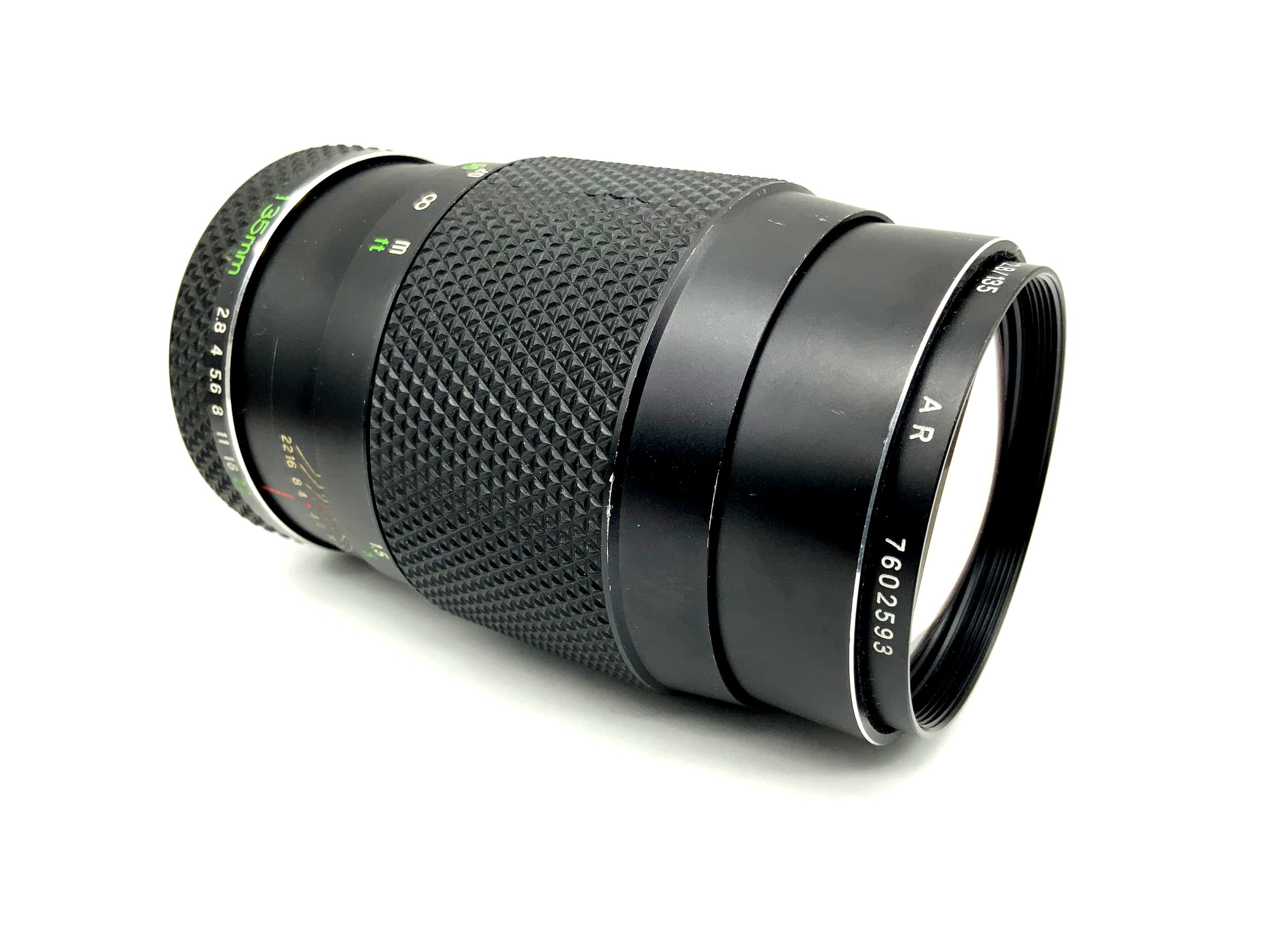 Voigtländer 135mm 1:2.8 lens Color - Dynarex Lens (Rollei QBM) Aperture!