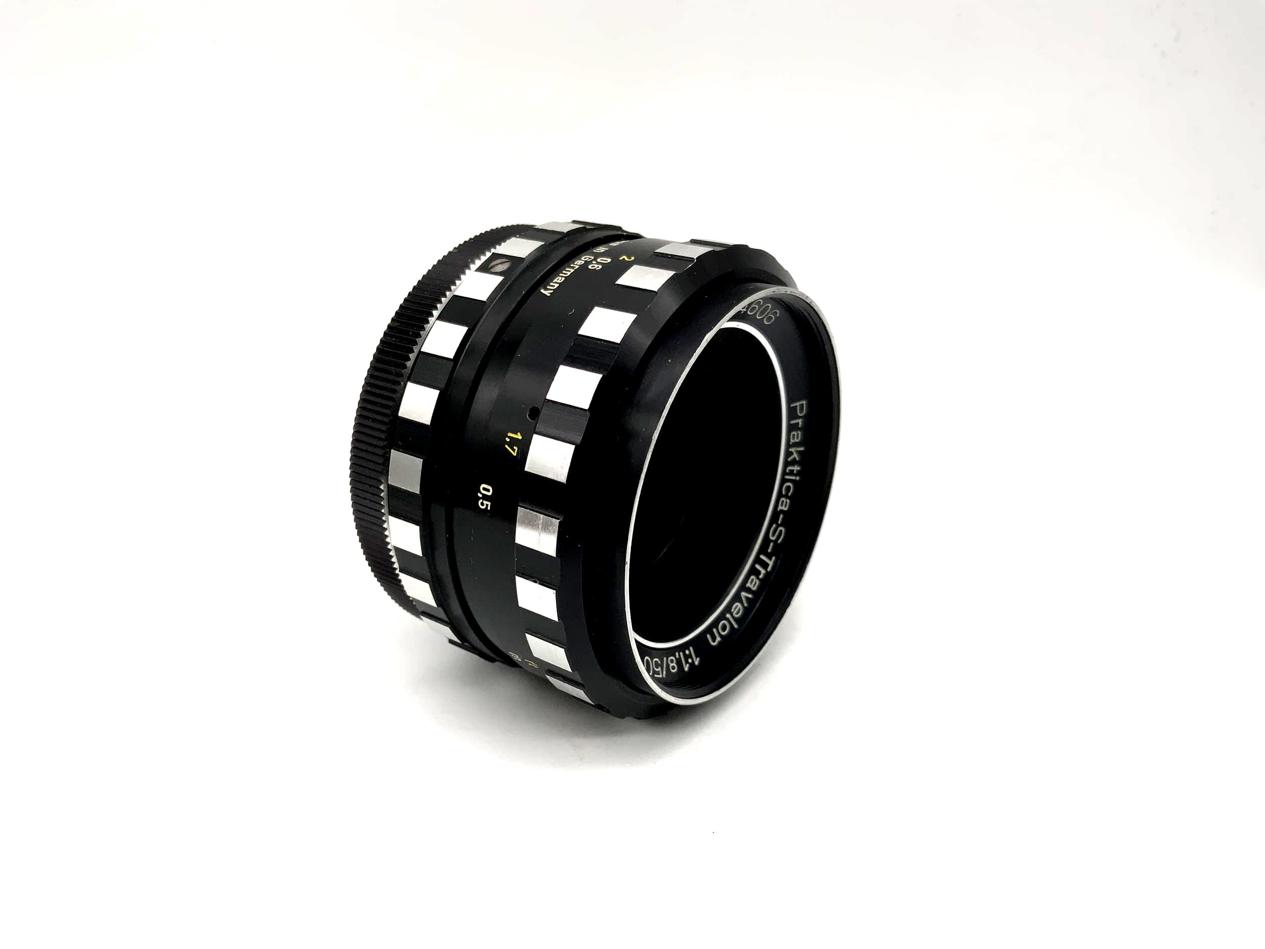 A.Schacht Ulm 50mm 1:1.8 lens Praktica-S-Travelon R Lens (M42) Aperture!