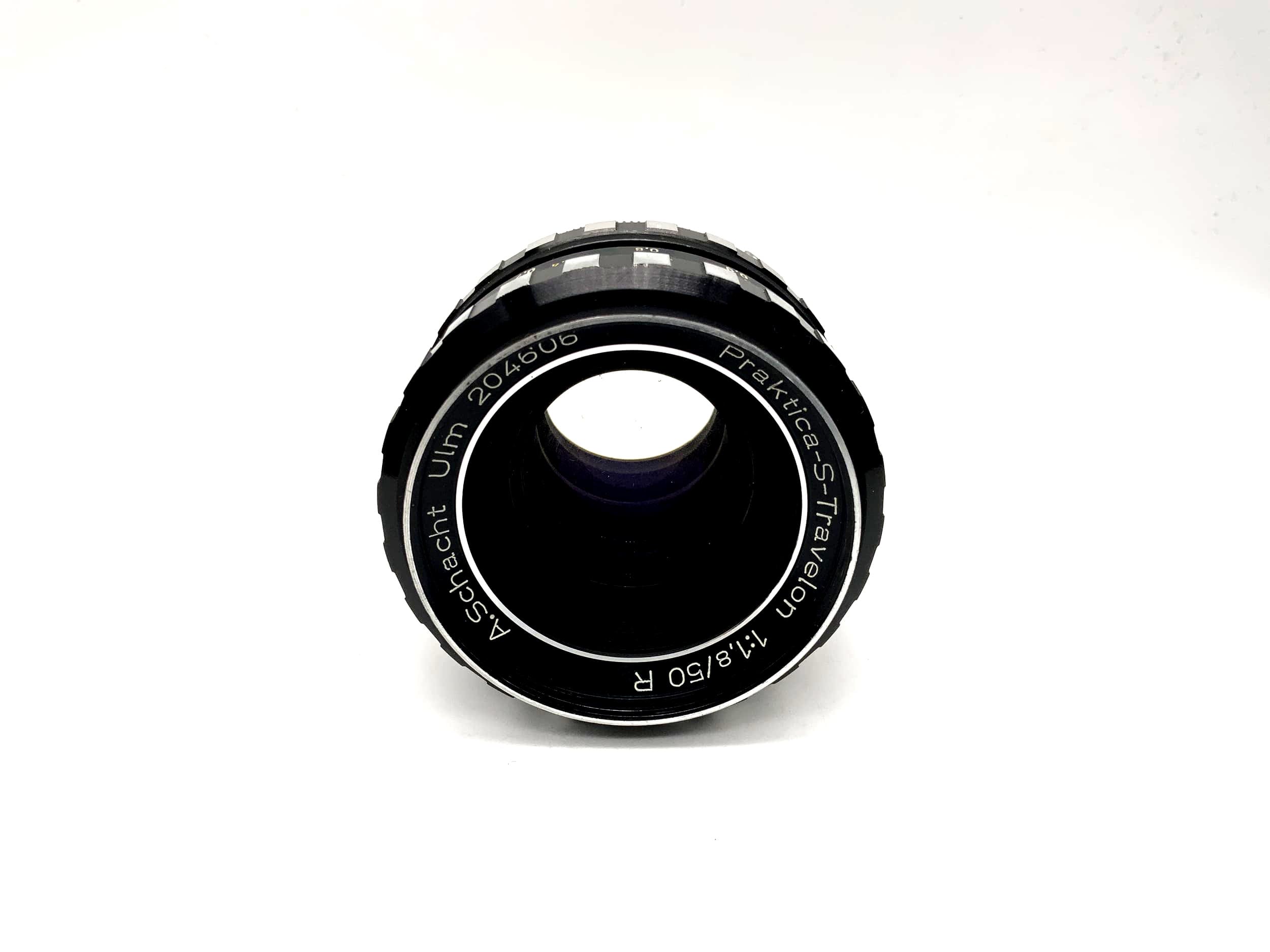 Objectif A.Schacht Ulm 50mm 1:1.8 Praktica-S-Travelon R (M42) Ouverture !