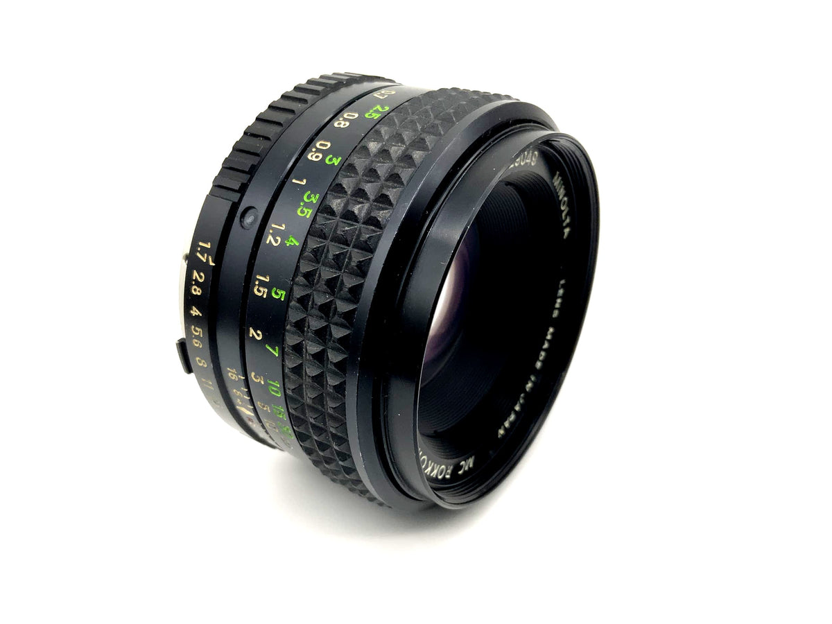 Objectif Minolta 50 mm 1:1.7 MC Rokkor-PF (Minolta MD)