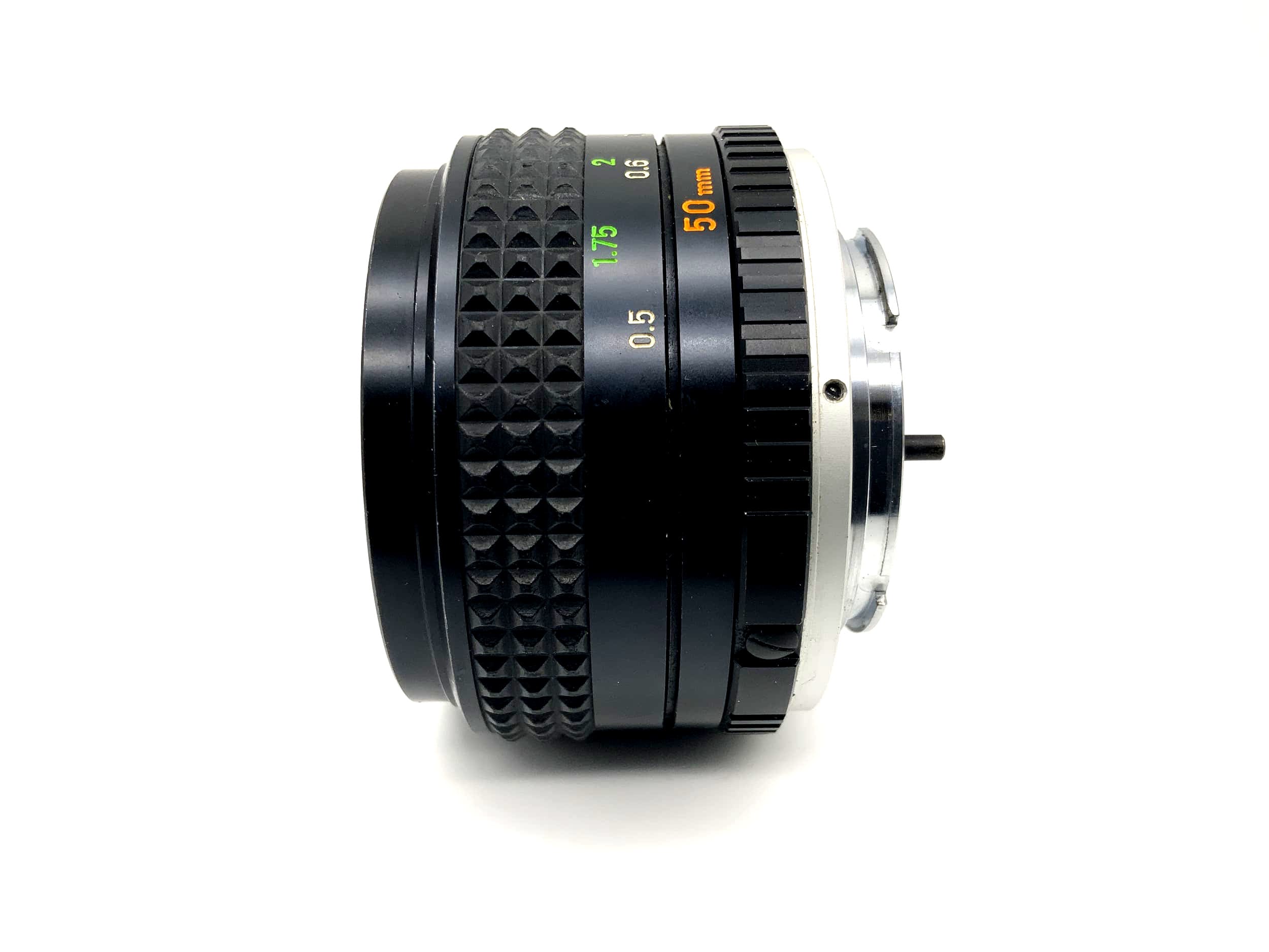 Minolta 50mm 1:1.7 lens MC Rokkor-PF camera lens (Minolta MD)