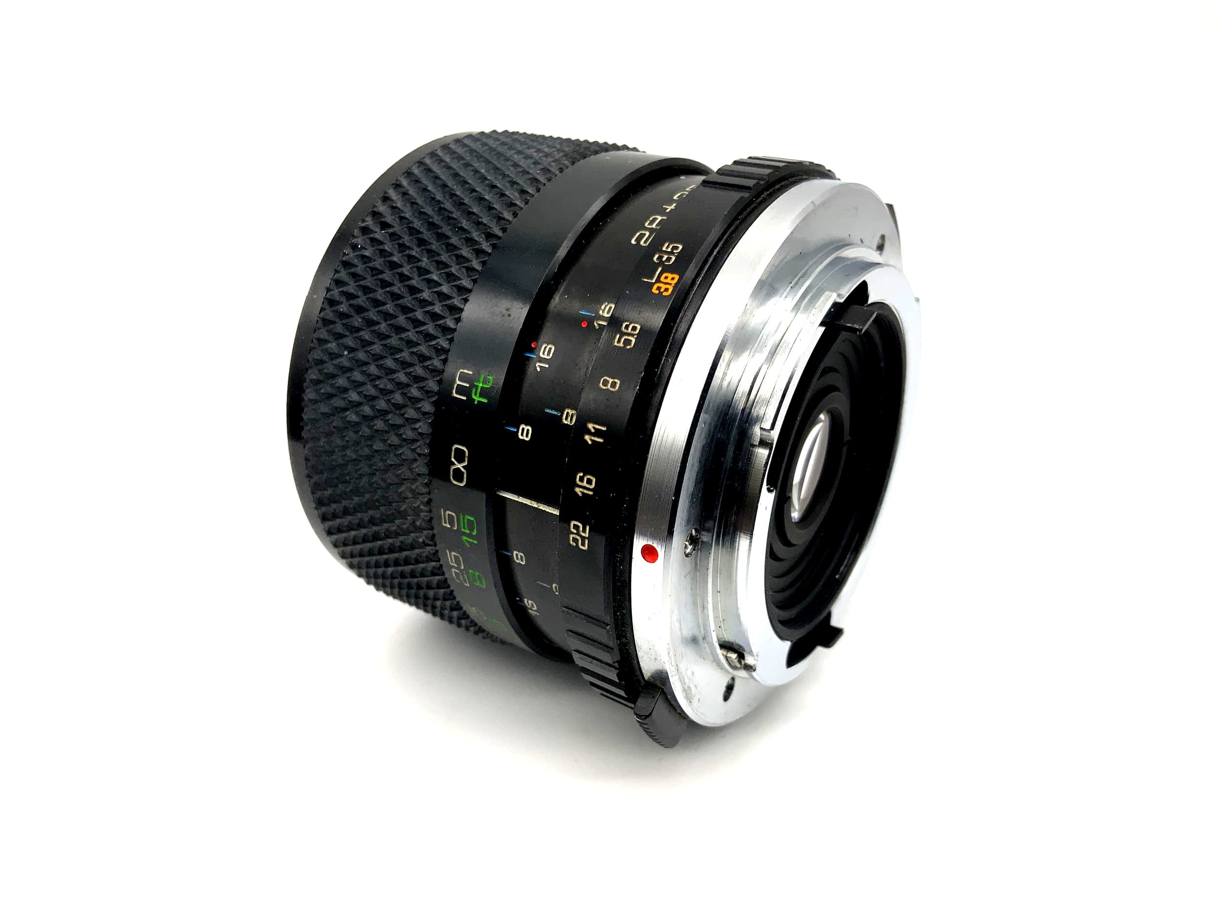 Objectif Soligor 28mm+35mm 1:3.5+3.8 MC C/D Dualfocal pour appareil photo (Olympus OM)