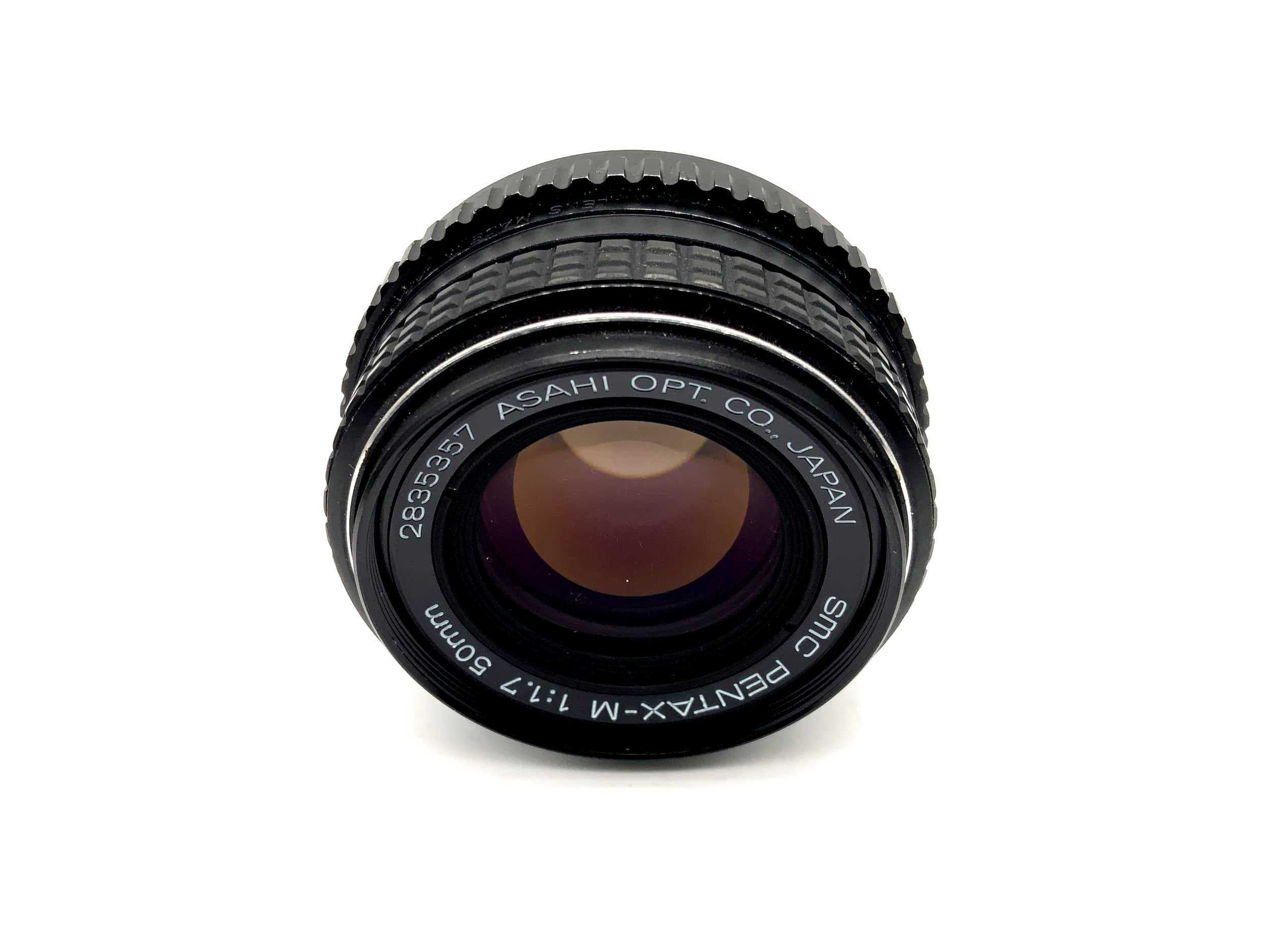 Objectif Asahi 50 mm 1:1.7 SMC pour appareil photo Pentax-M (Pentax K)