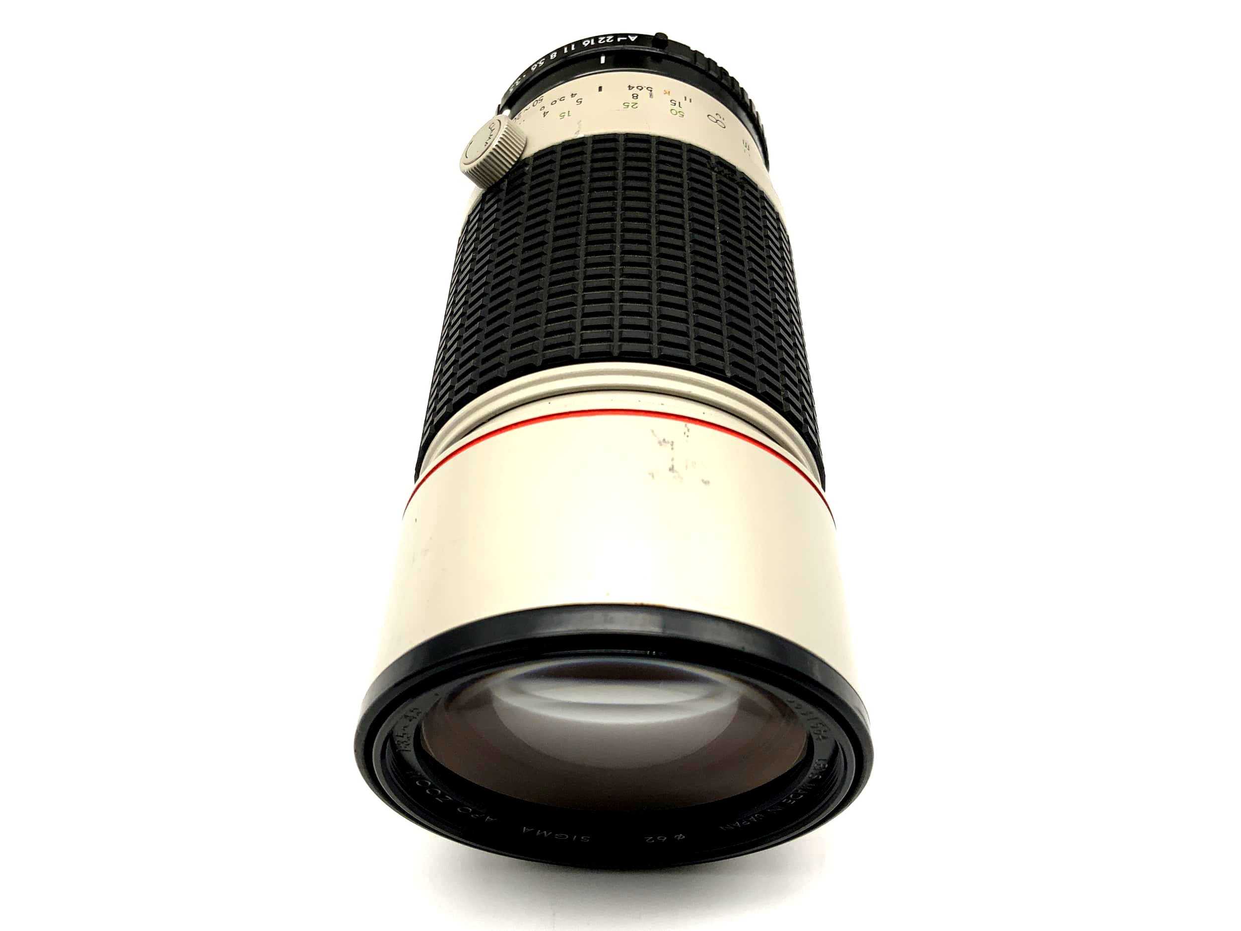 Objectif Sigma 50-200mm 1:3.5-4.5 Multi Coated MC APO Zoom (Pentax K)