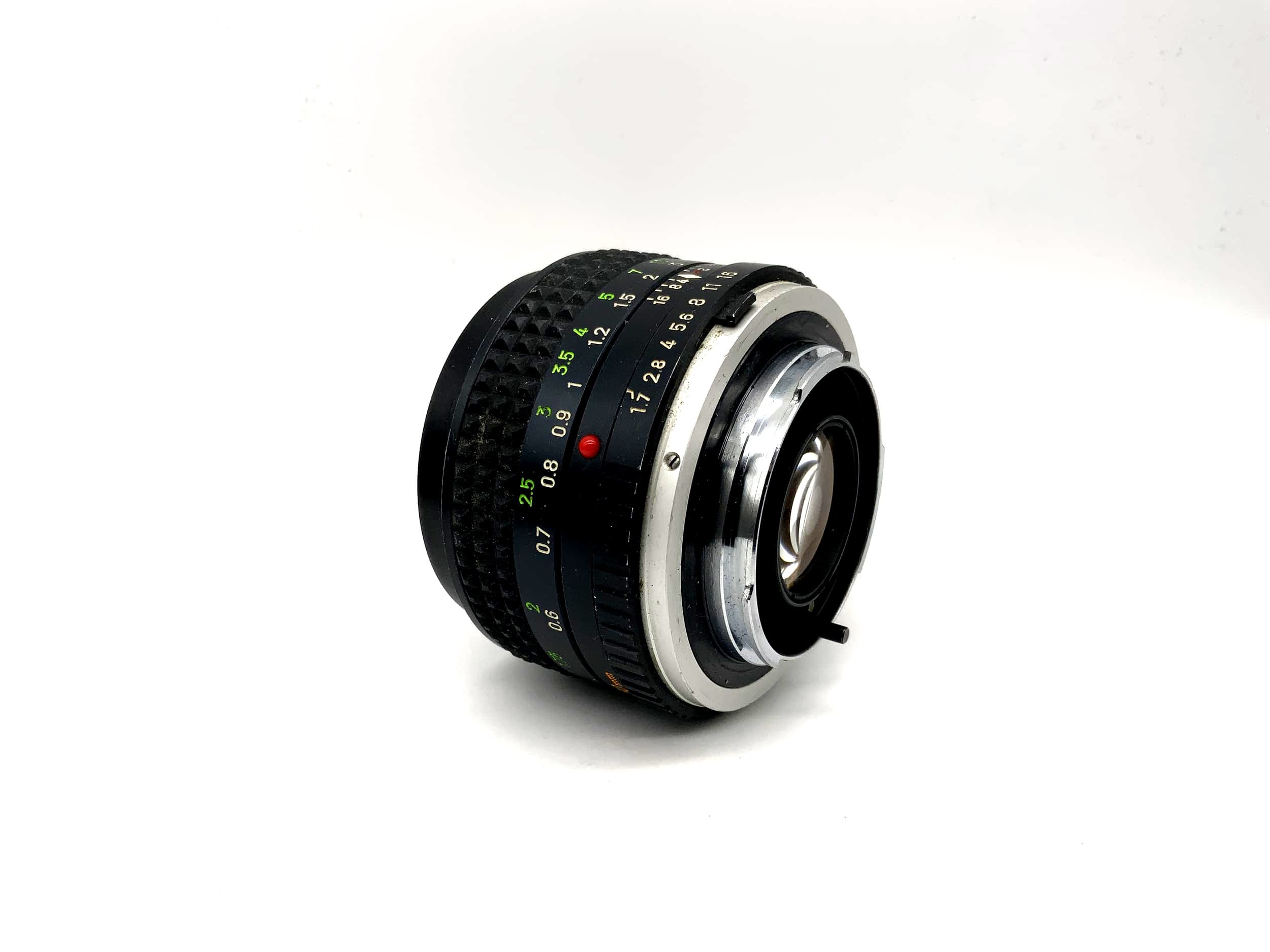 Objectif Minolta 50 mm 1:1.7 MC Rokkor-PF (Minolta MD) Champignon !