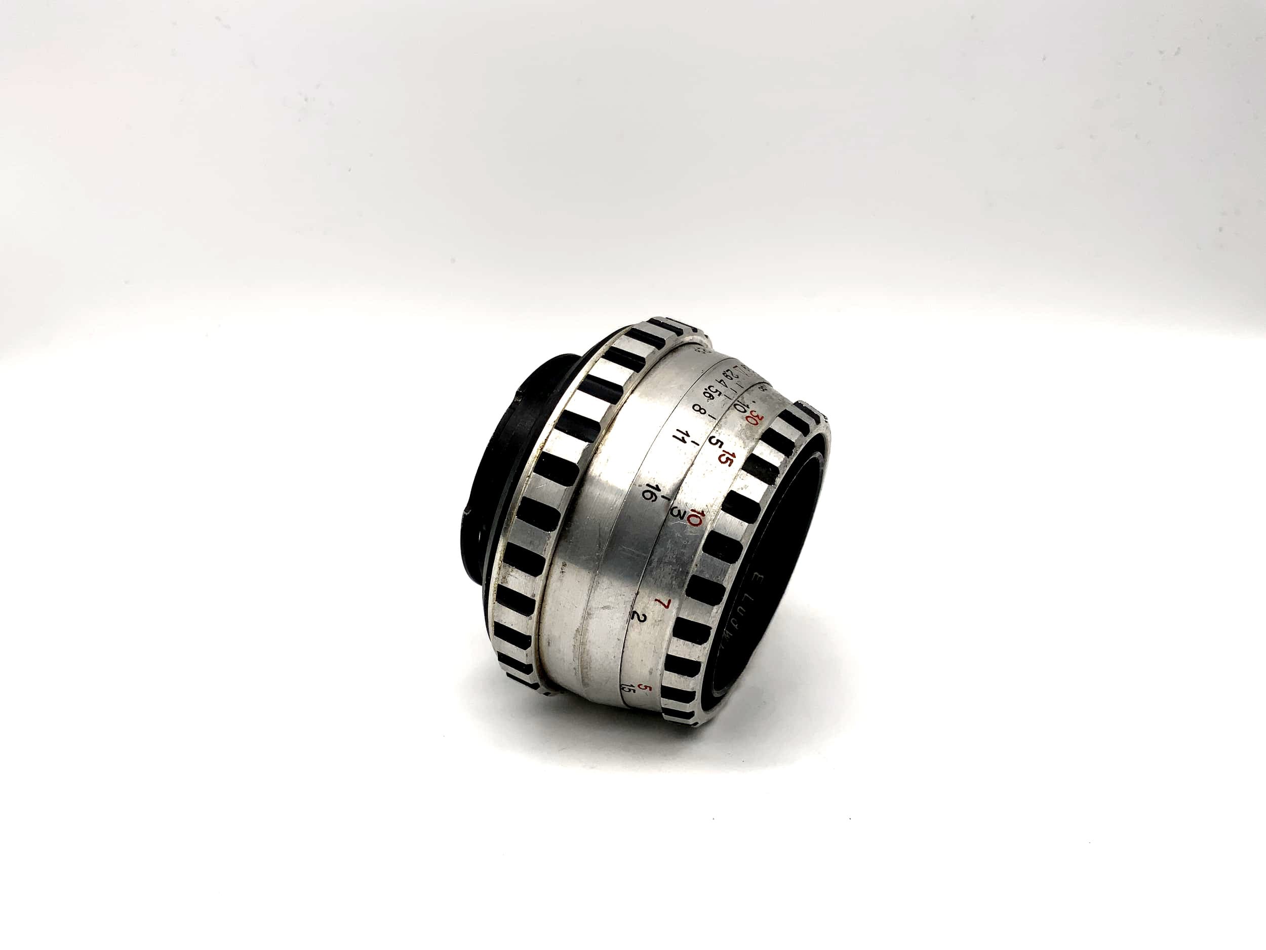 E.Ludwig 50mm 1:2.9 Lens Meritar Alu Camera Lens (Exa) Mushroom!