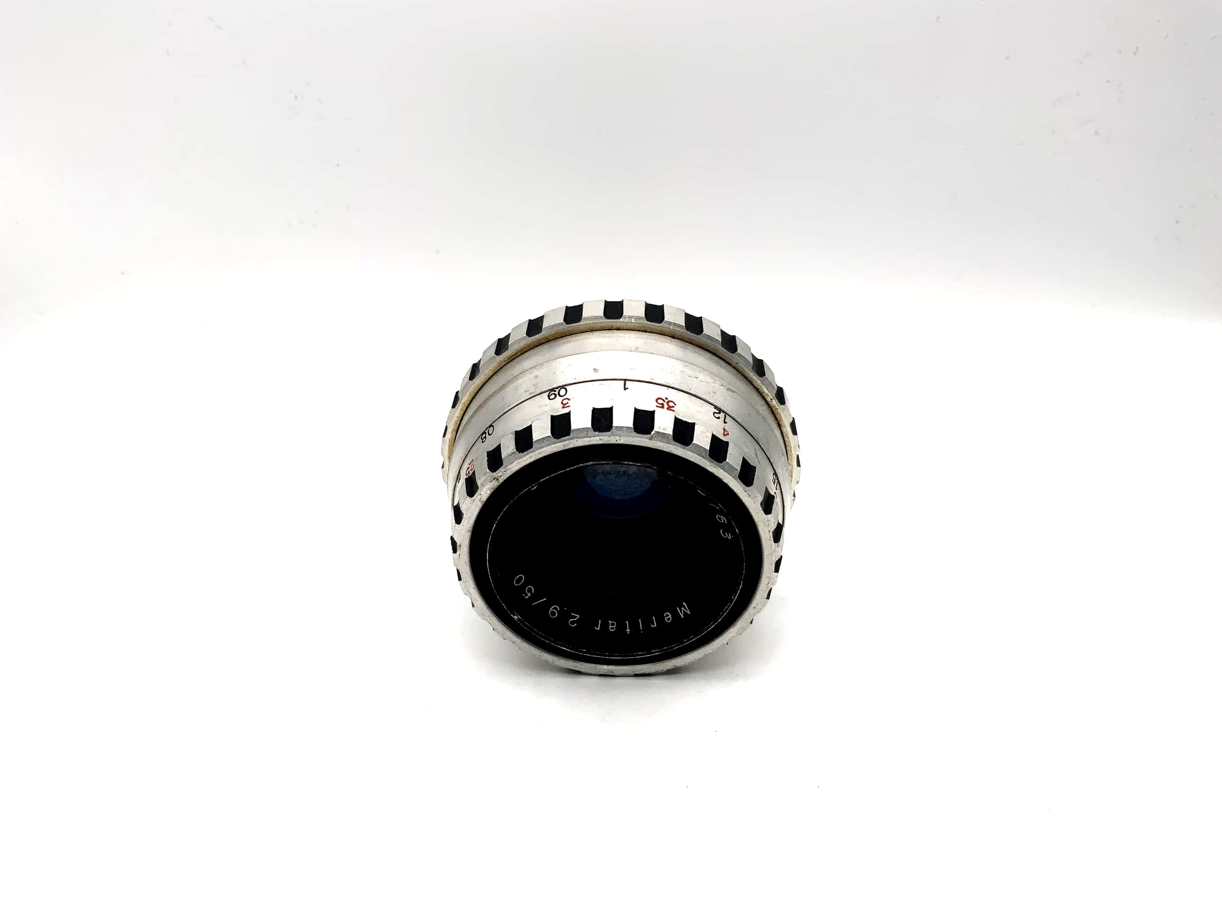 Objectif E.Ludwig 50mm 1:2.9 Meritar Alu (Exa) Champignon !
