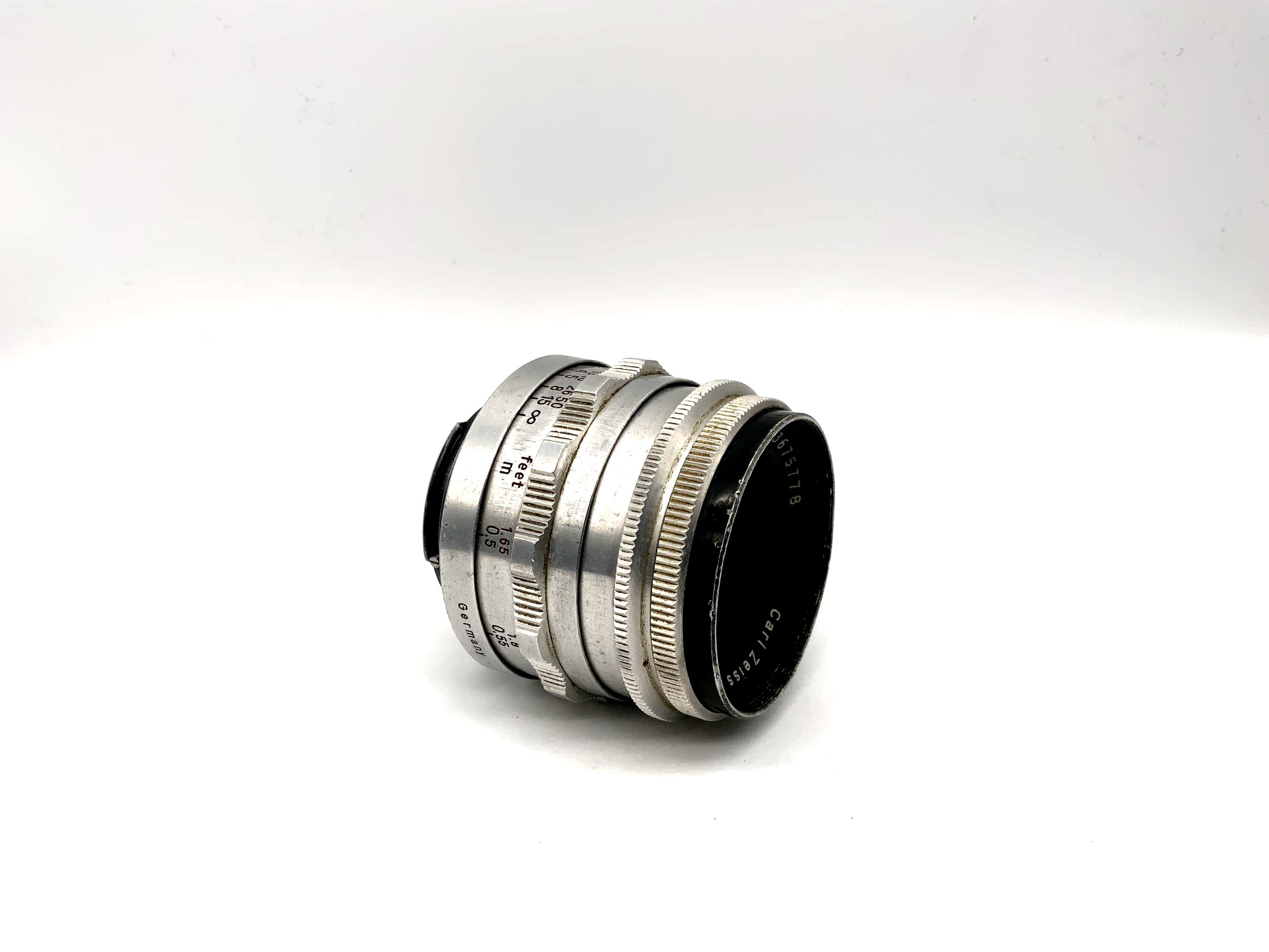 Carl Zeiss 50mm 1:2.8 lens Tessar red T rot T camera lens (Exa) Mushroom!