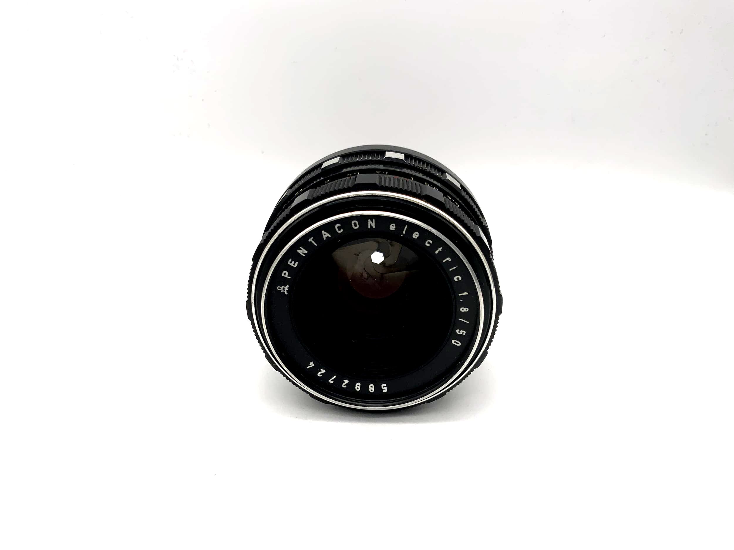 Objectif Pentacon 50 mm 1:1.8 pour appareil photo électrique (M42) ouverture !
