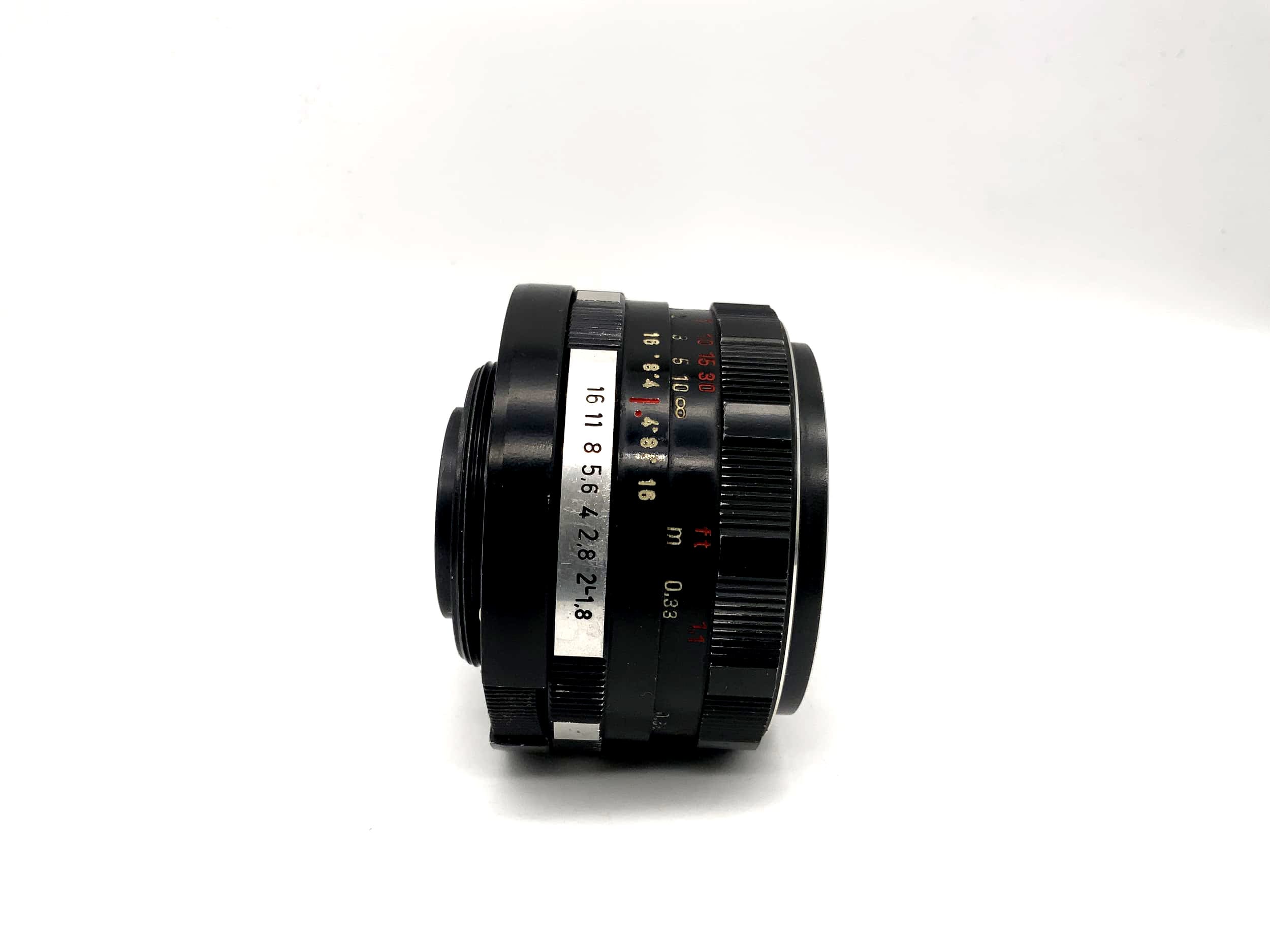 Objectif Pentacon 50 mm 1:1.8 pour appareil photo électrique (M42) ouverture !
