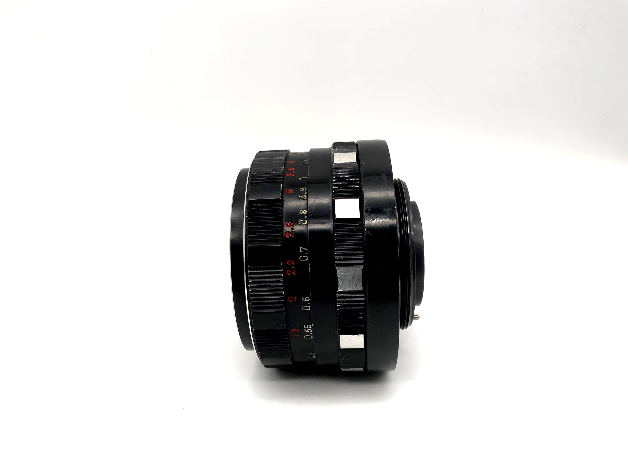Objectif Pentacon 50 mm 1:1.8 pour appareil photo électrique (M42) ouverture !