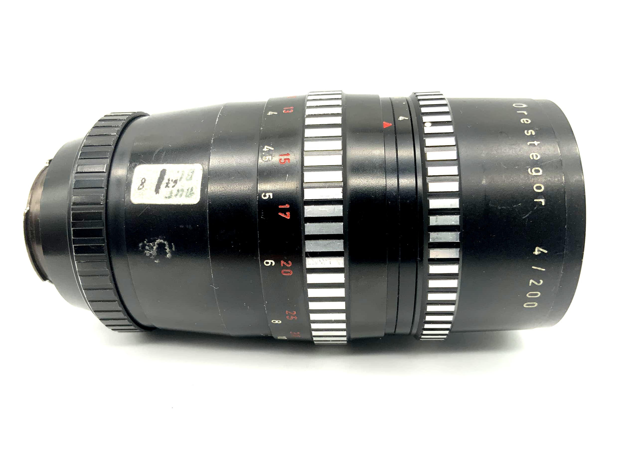 Objectif Meyer Optik Görlitz 200 mm 1:4 Objectif d'appareil photo Orestegor (Exa) ouverture !