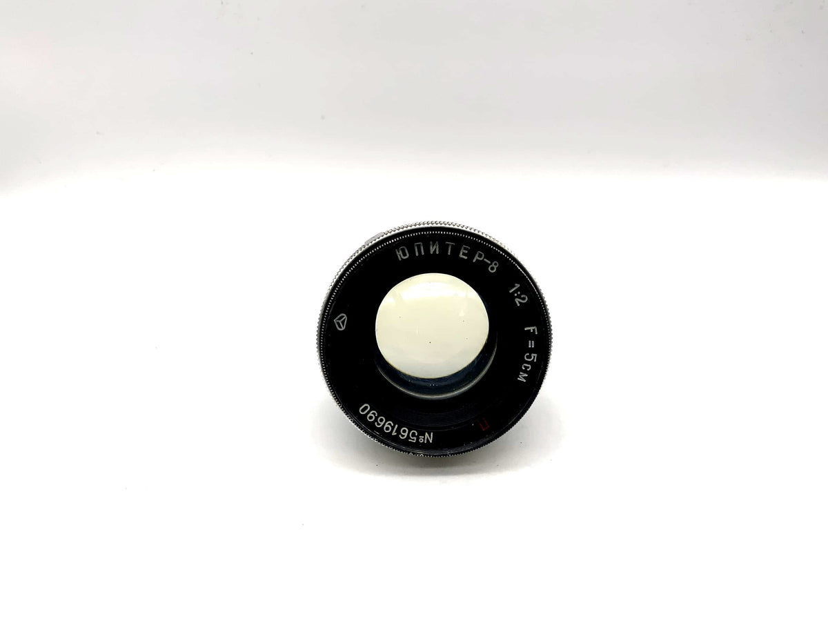 Objectif KMZ 50 mm 1:2 Jupiter-8 rouge P 5 cm pour appareil photo (Contax RF)