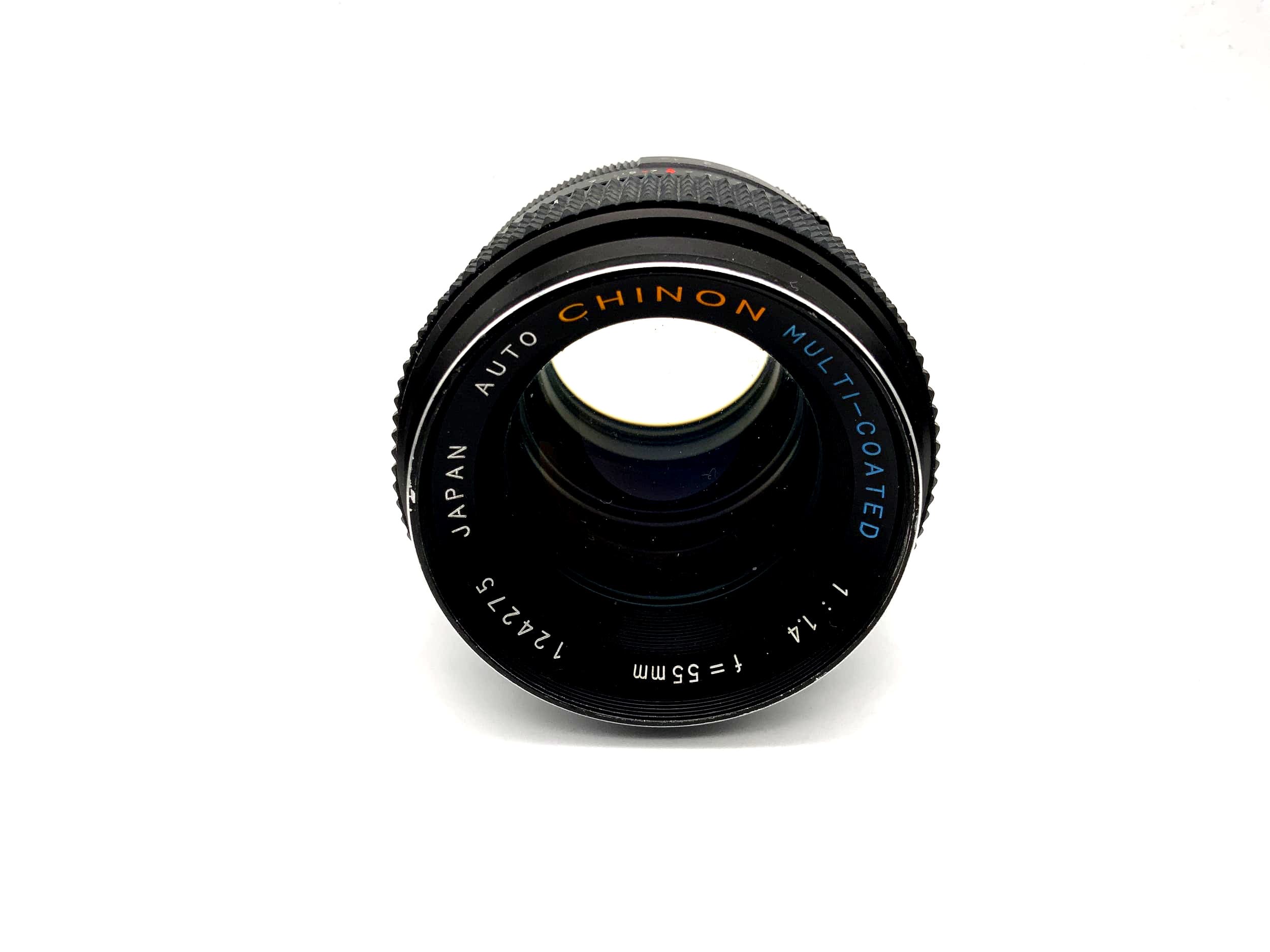 Objectif Tomioka 55 mm 1:1.4 Chinon Auto Multi-Coated Bokeh (M42)