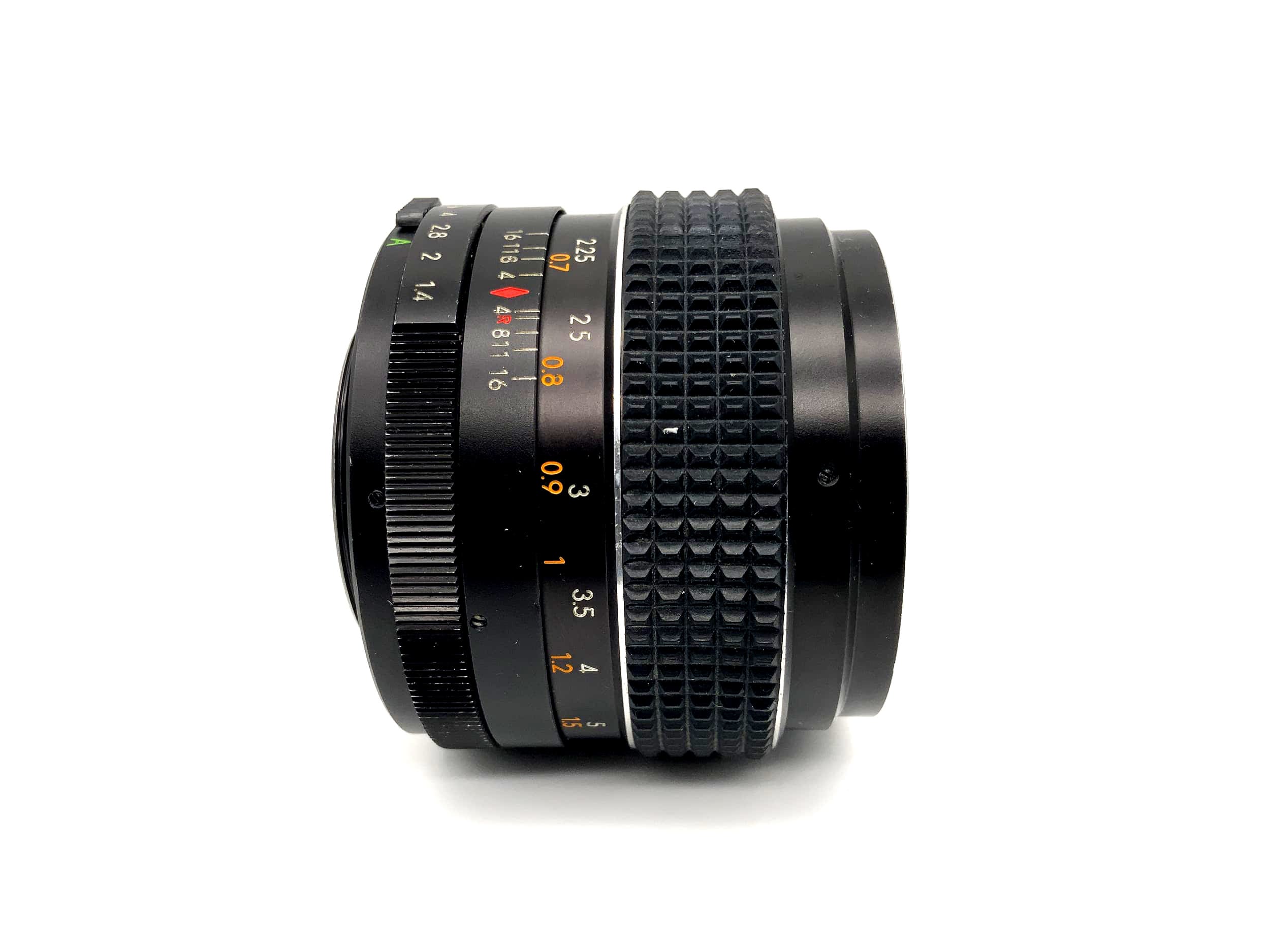 Objectif Tomioka 55 mm 1:1.4 Chinon Auto Multi-Coated Bokeh (M42)