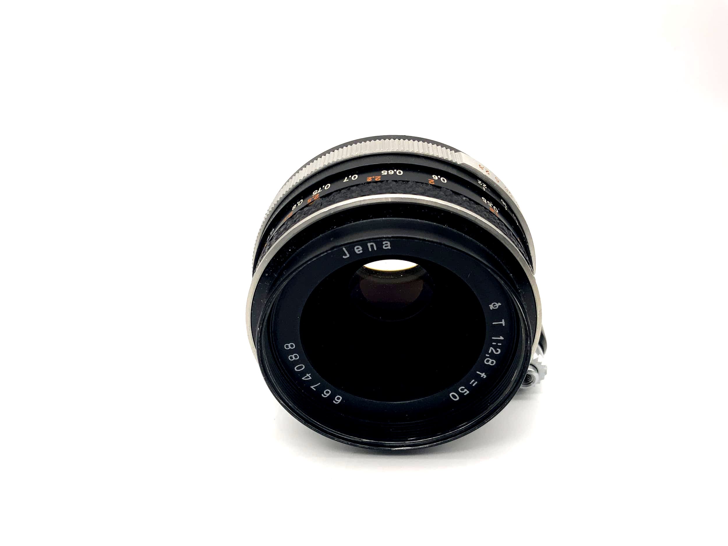 Objectif Carl Zeiss 50 mm 1:2.8 pour appareil photo Jena Tessar (Exa)