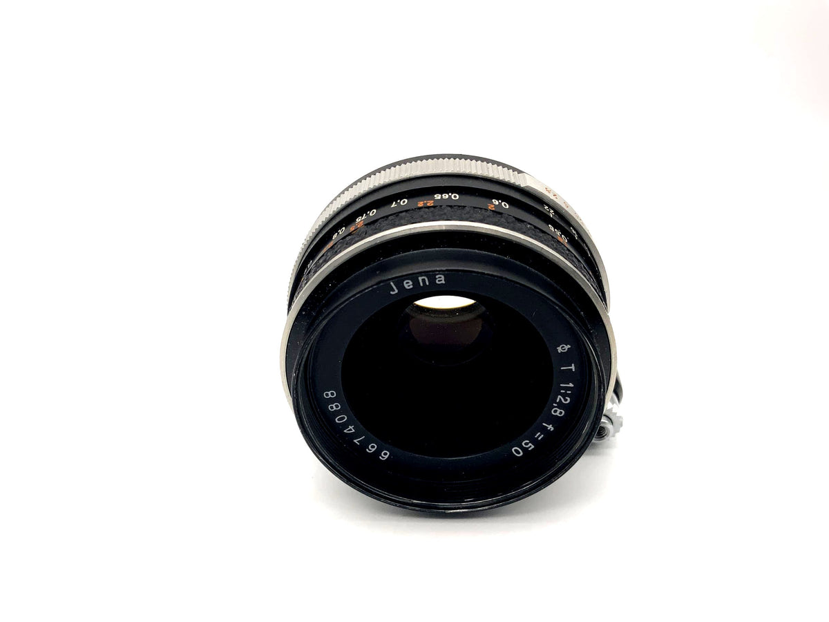 Objectif Carl Zeiss 50 mm 1:2.8 pour appareil photo Jena Tessar (Exa)