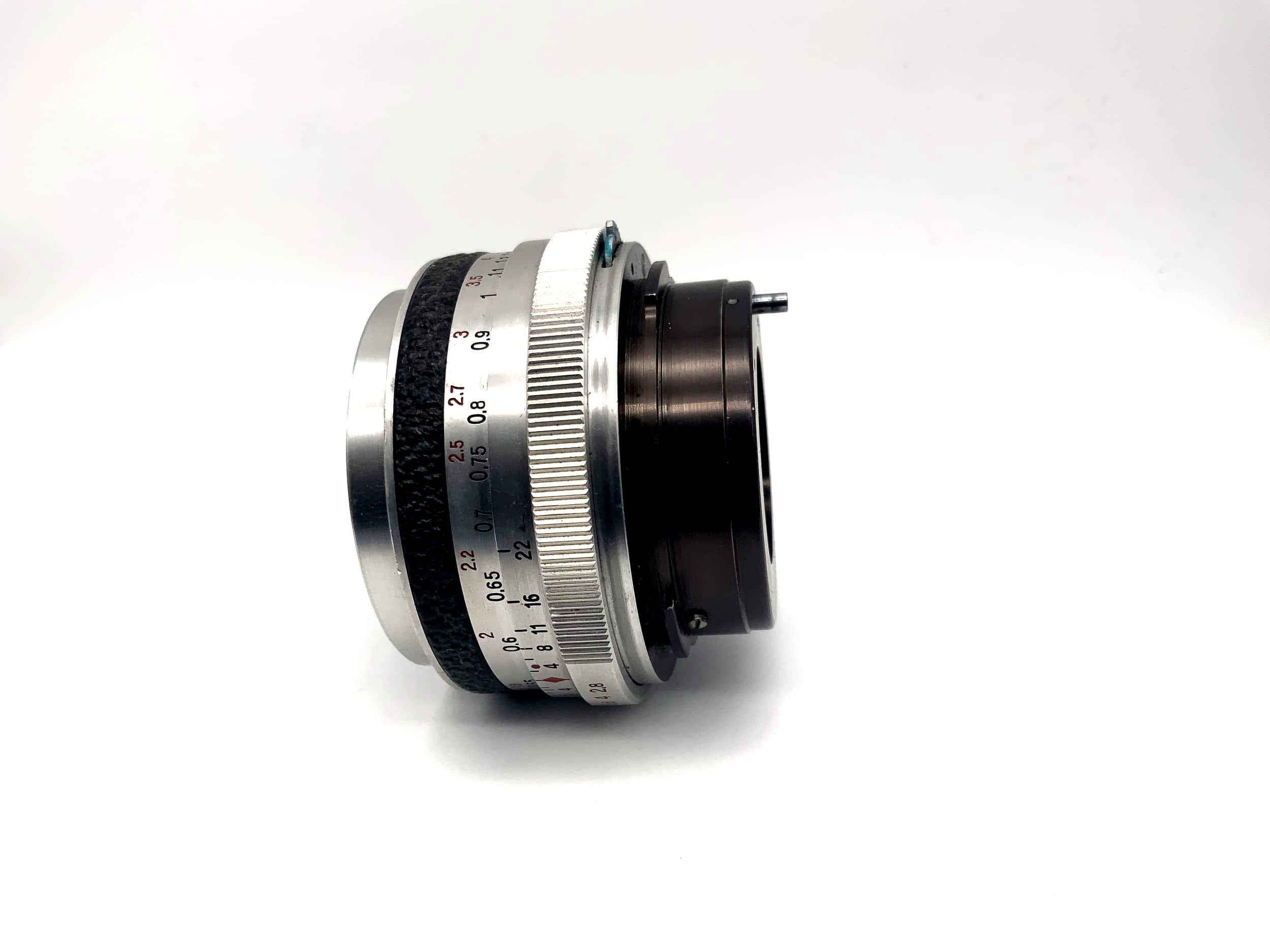Objectif Carl Zeiss Tessar 50 mm 1:2.8 de Jena, objectif d'appareil photo (Praktina)