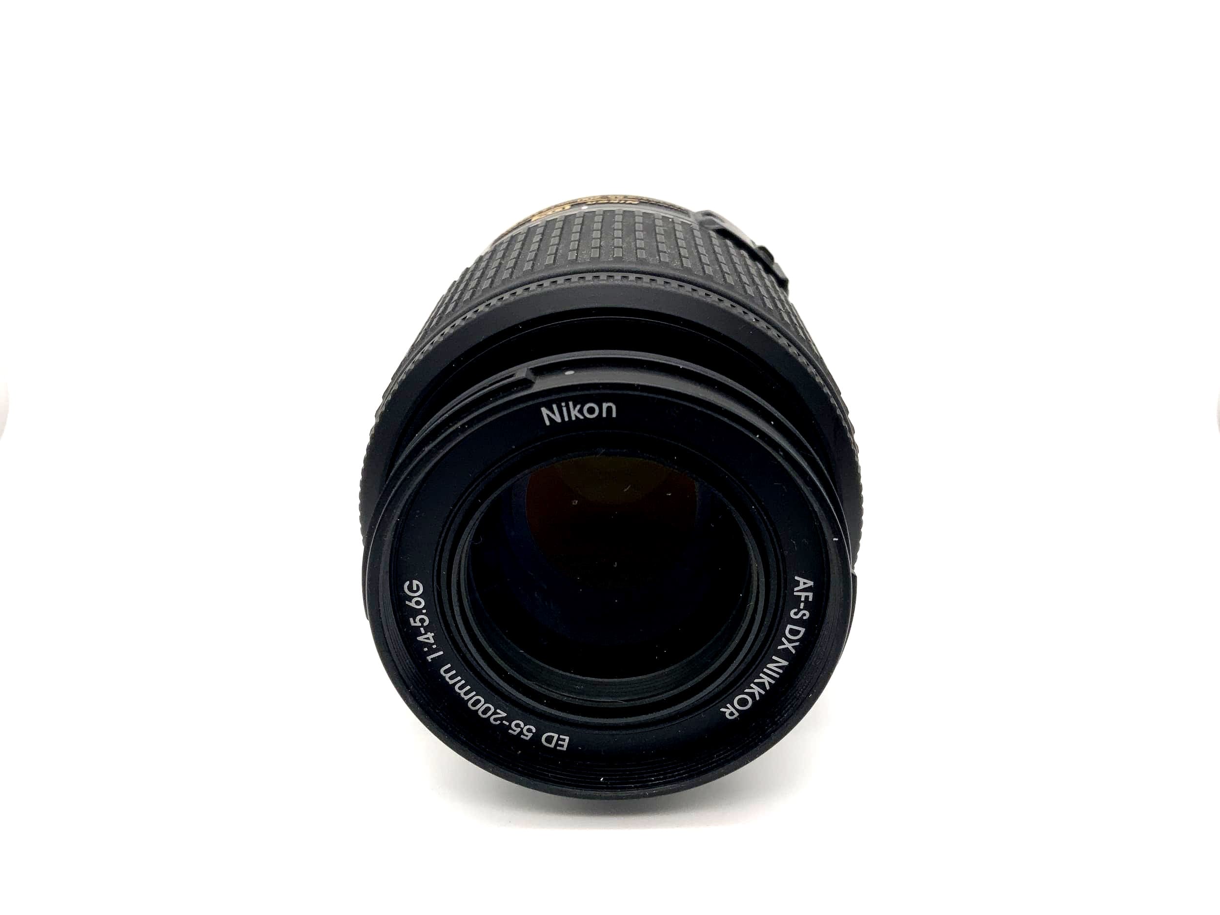 Objectif Nikon 55-200mm 1:4-5.6G DX Nikkor pour appareil photo, téléobjectif (Nikon AF-S)