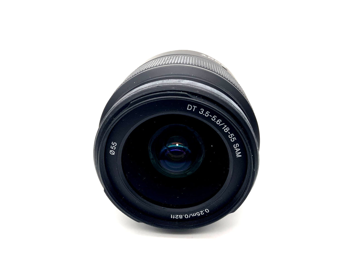 Objectif Sony 18-55 mm 1:3.5-5.6 DT SAM 0,25 m/0,82 pi N50 (Minolta AF/Sony A)