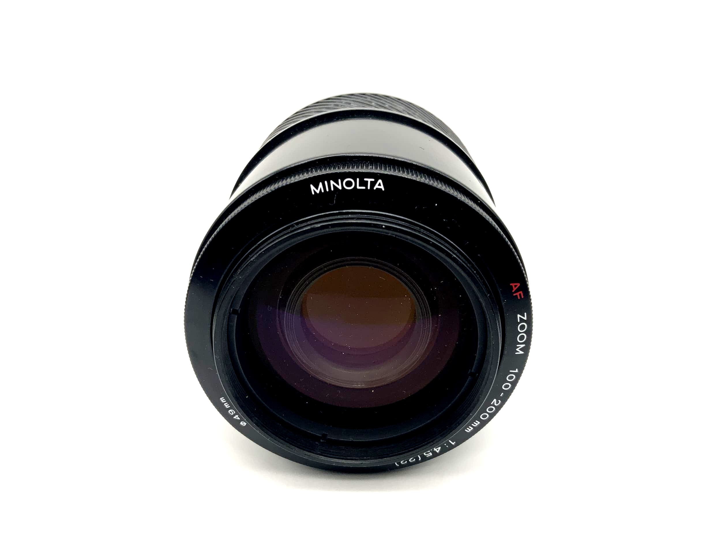 Objectif Minolta 100-200mm 1:4.5(22) à mise au point automatique (Minolta AF/Sony A)