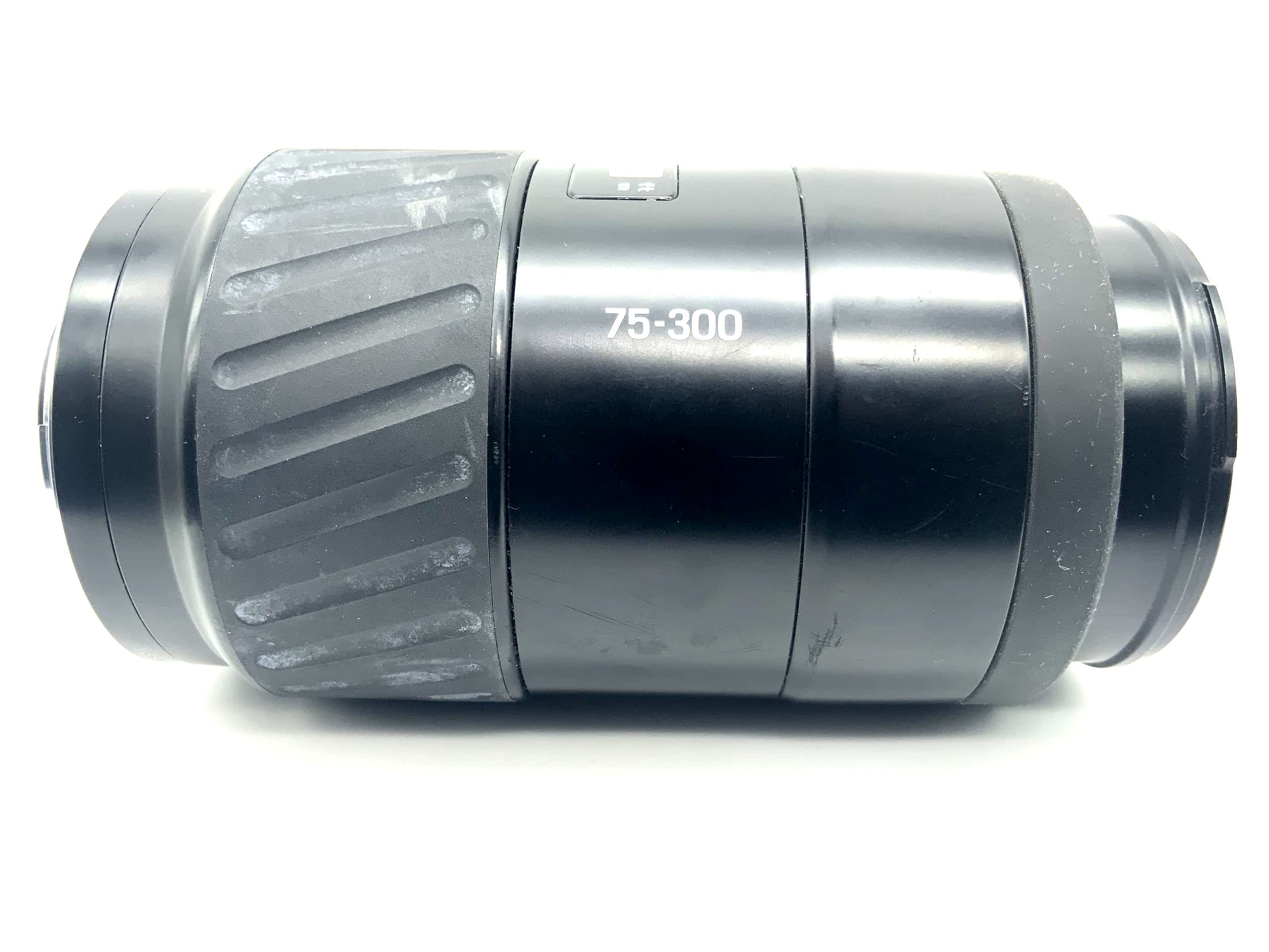 Minolta 75-300 mm 1:4,5 (32) -5,6 Objectif AF Zoom Objectif de caméra (Minolta AF/Sony A)
