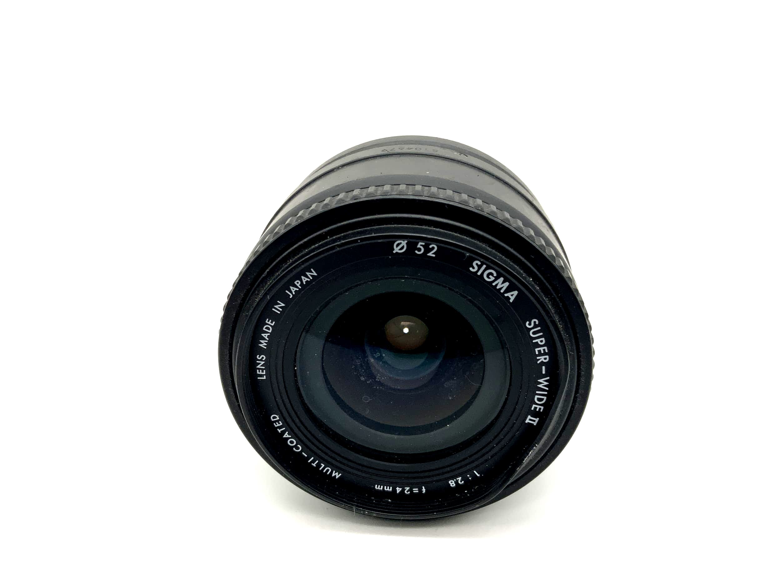 Objectif Sigma 24 mm 1:2.8 Super-Grand Angle II MC AF pour appareil photo (Minolta AF/Sony A)