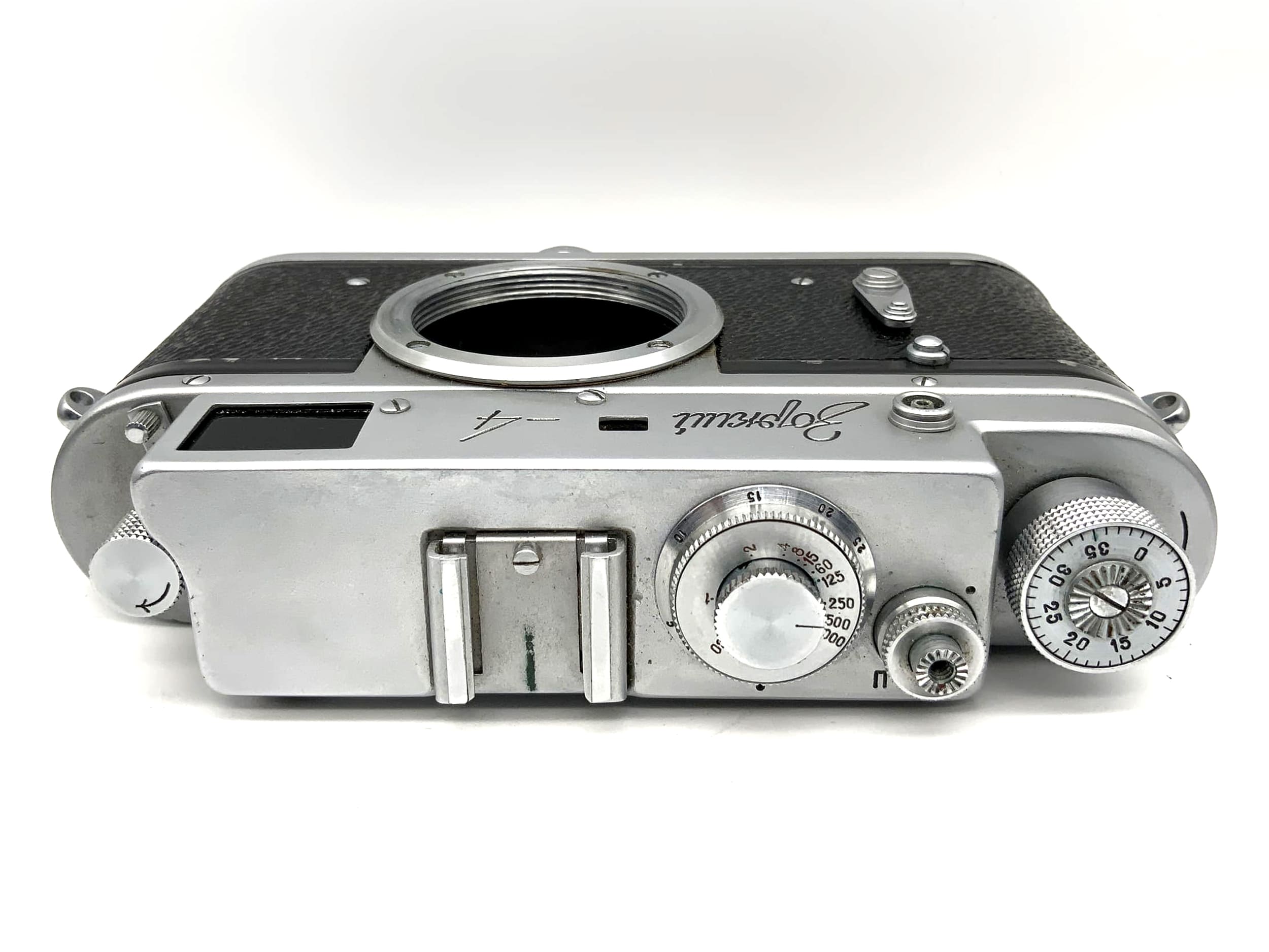 Boîtier d'appareil photo vintage KMZ Zorki 4 35mm avec viseur, URSS (M39)