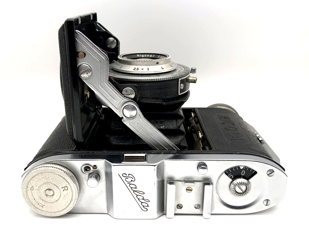 Appareil photo pliant Balda Rigona avec objectif rouge C Pronto Rigonar 1:3.5 50mm
