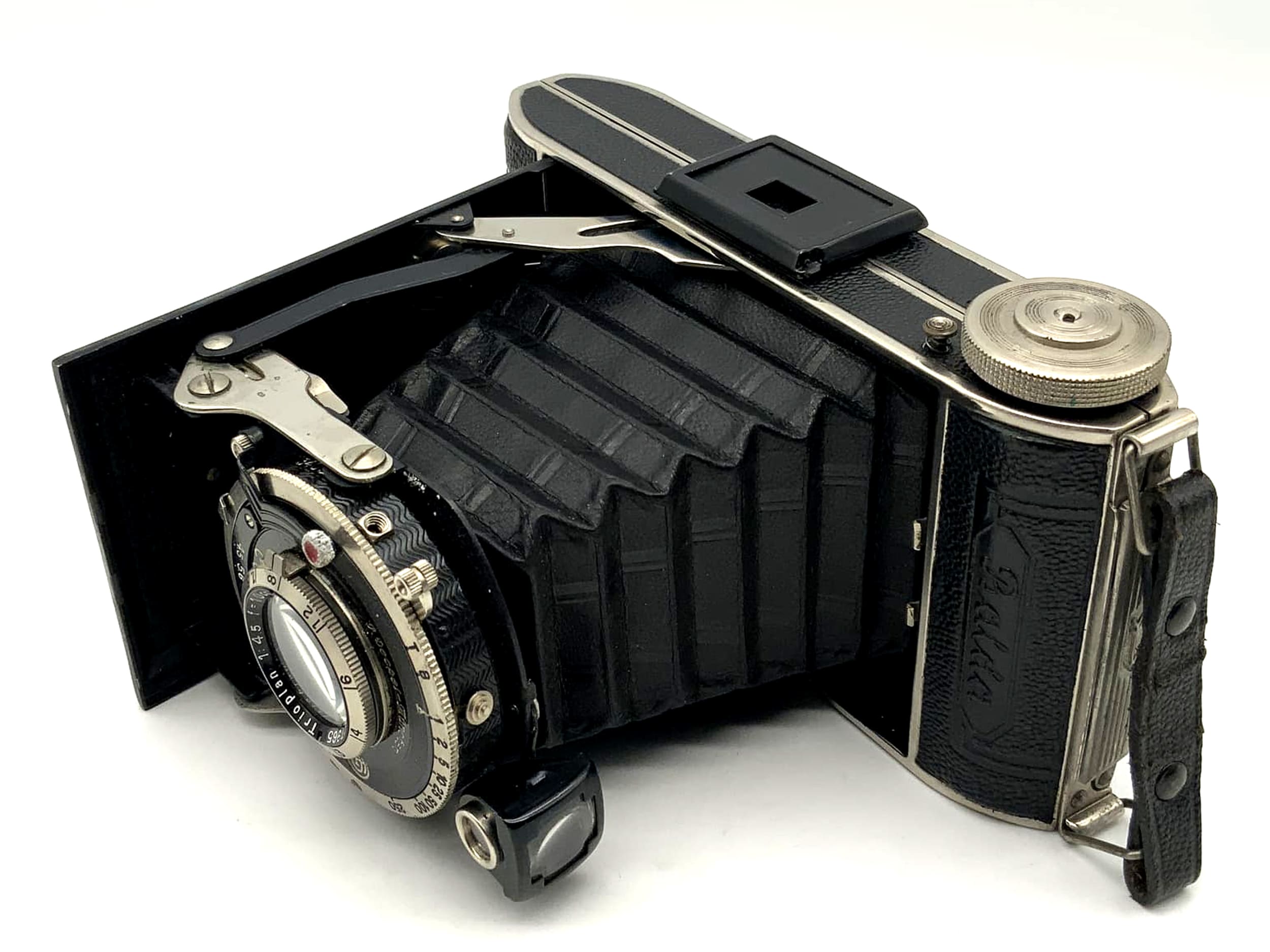 Appareil photo pliant Balda avec objectif Meyer Görlitz Trioplan 1:4,5 10 cm 100 mm Compur FD