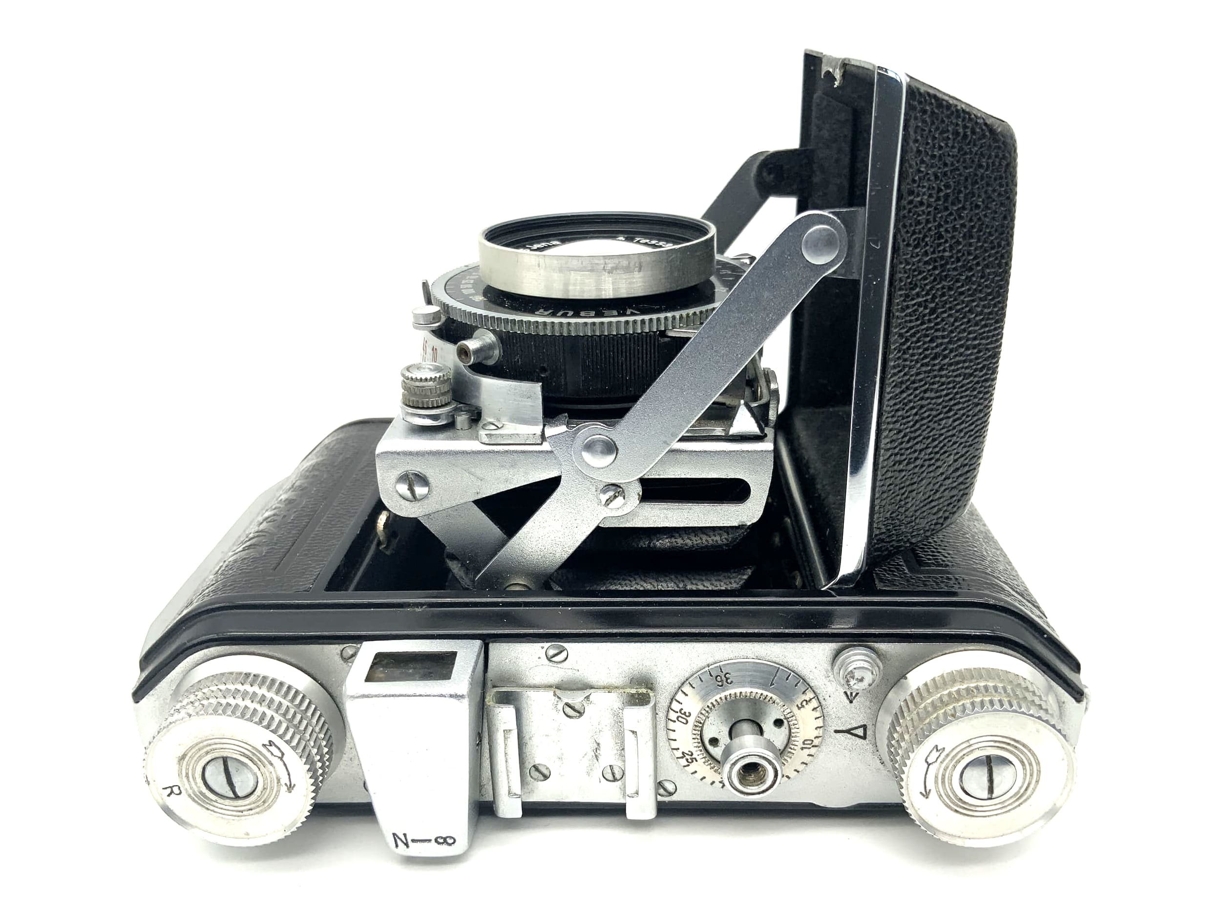 Appareil photo pliant Welta Welti I avec objectif Carl Zeiss Tessar 1:2.8 50mm rouge T Vebur