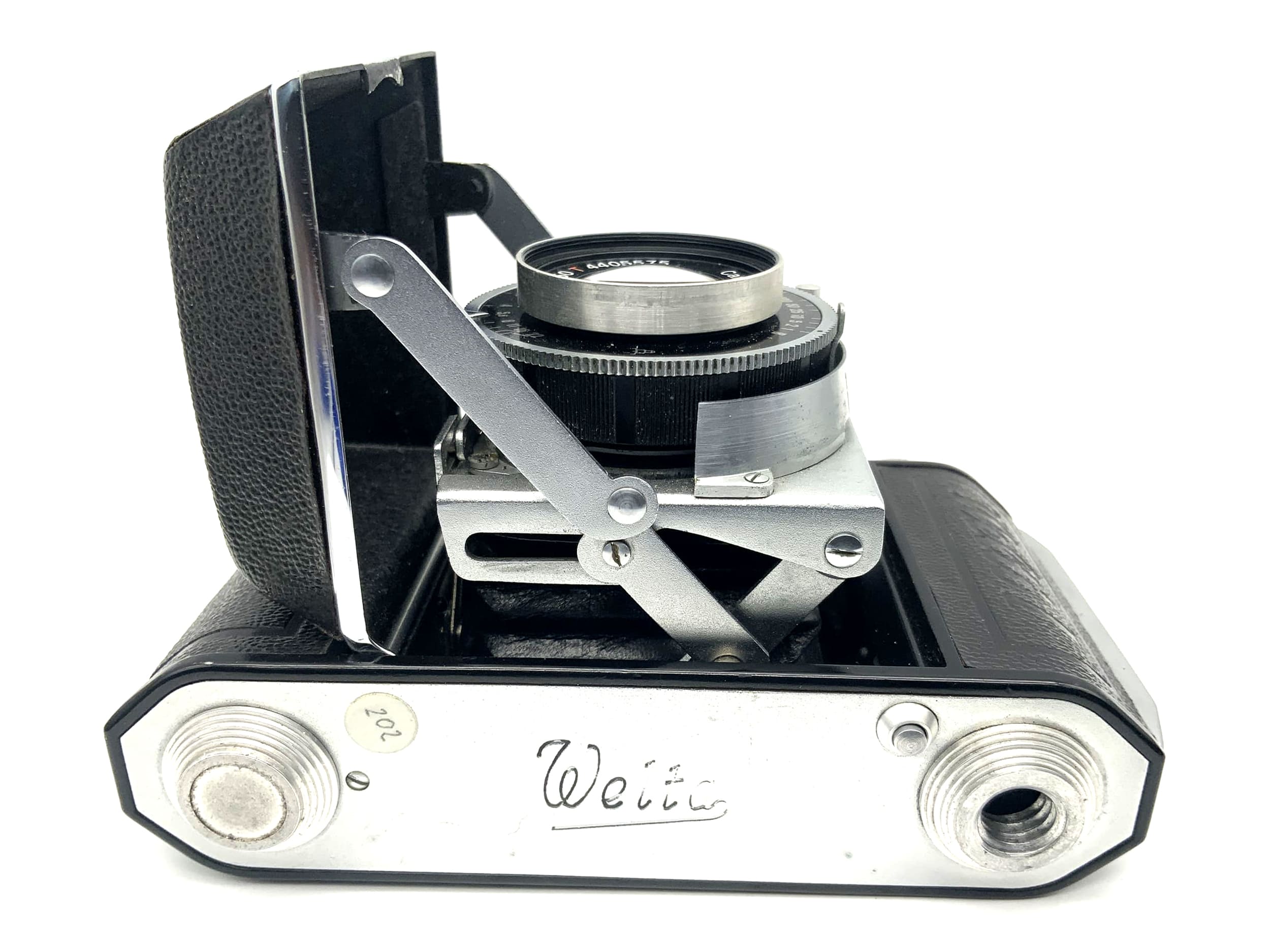 Appareil photo pliant Welta Welti I avec objectif Carl Zeiss Tessar 1:2.8 50mm rouge T Vebur